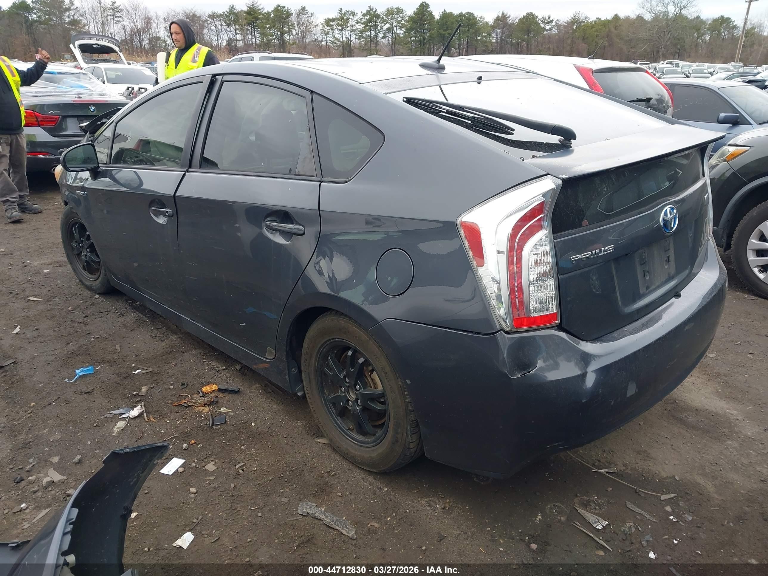 2013 Toyota Prius Four Серый vin: JTDKN3DU2D1719078