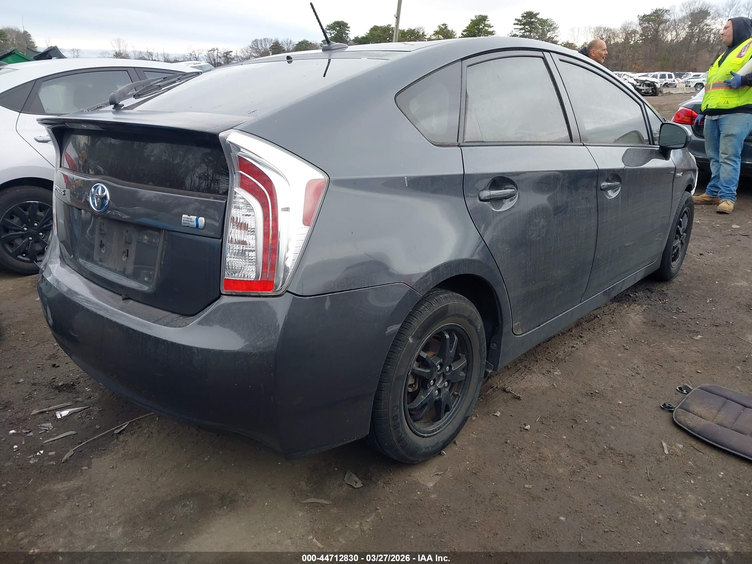 2013 Toyota Prius Four Серый vin: JTDKN3DU2D1719078