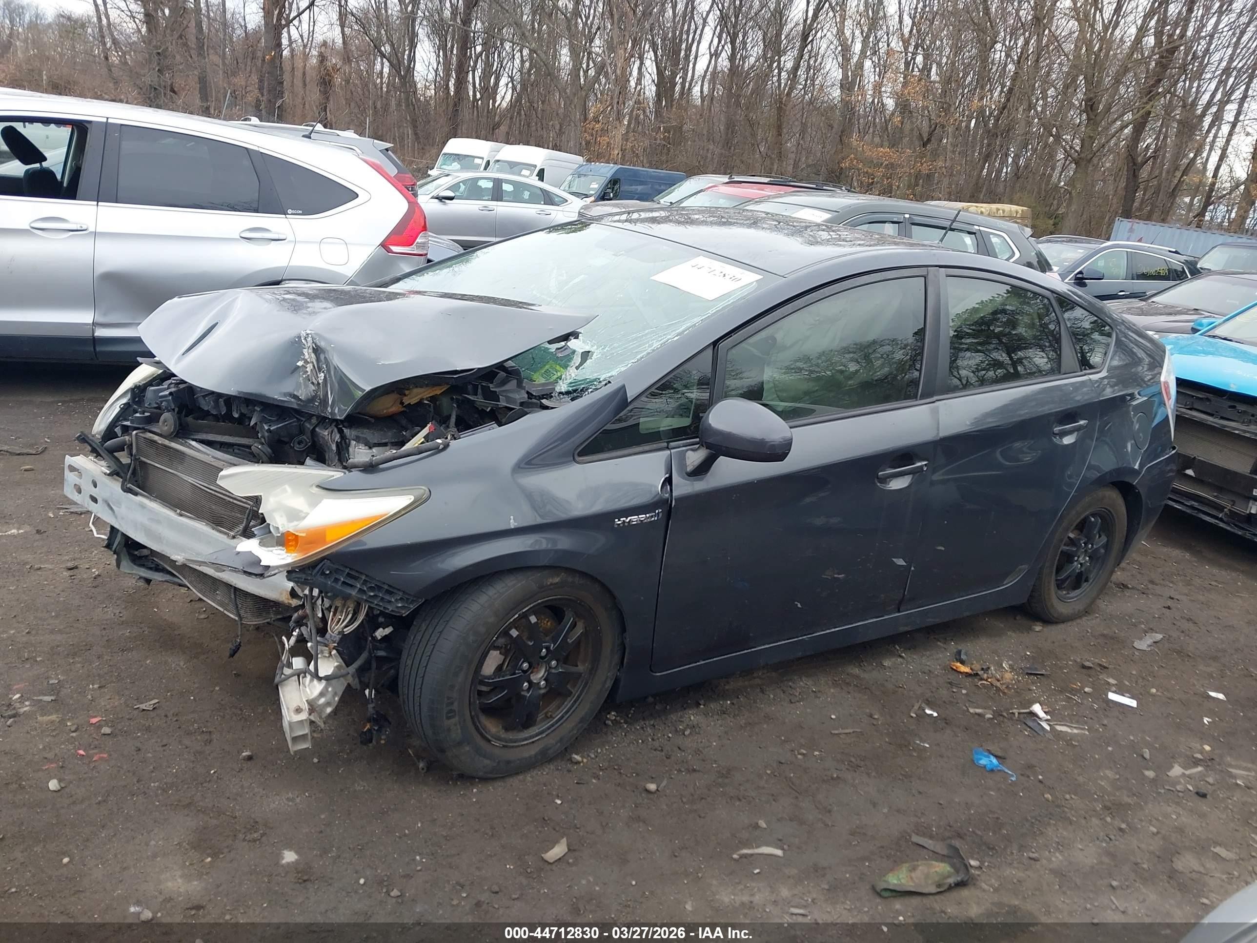 2013 Toyota Prius Four Серый vin: JTDKN3DU2D1719078
