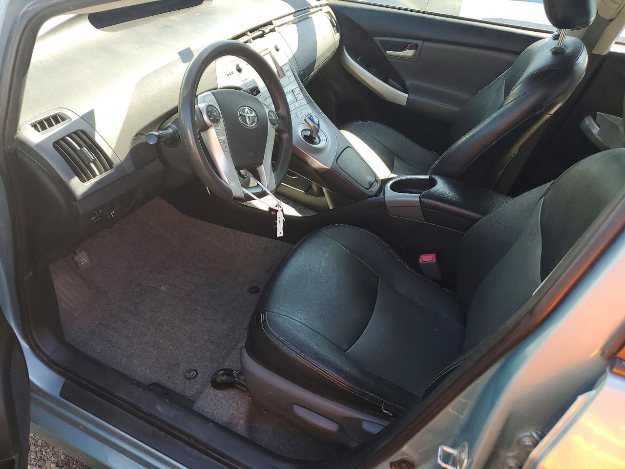 2013 Toyota Prius Two Turquoise vin: JTDKN3DU2D1720795