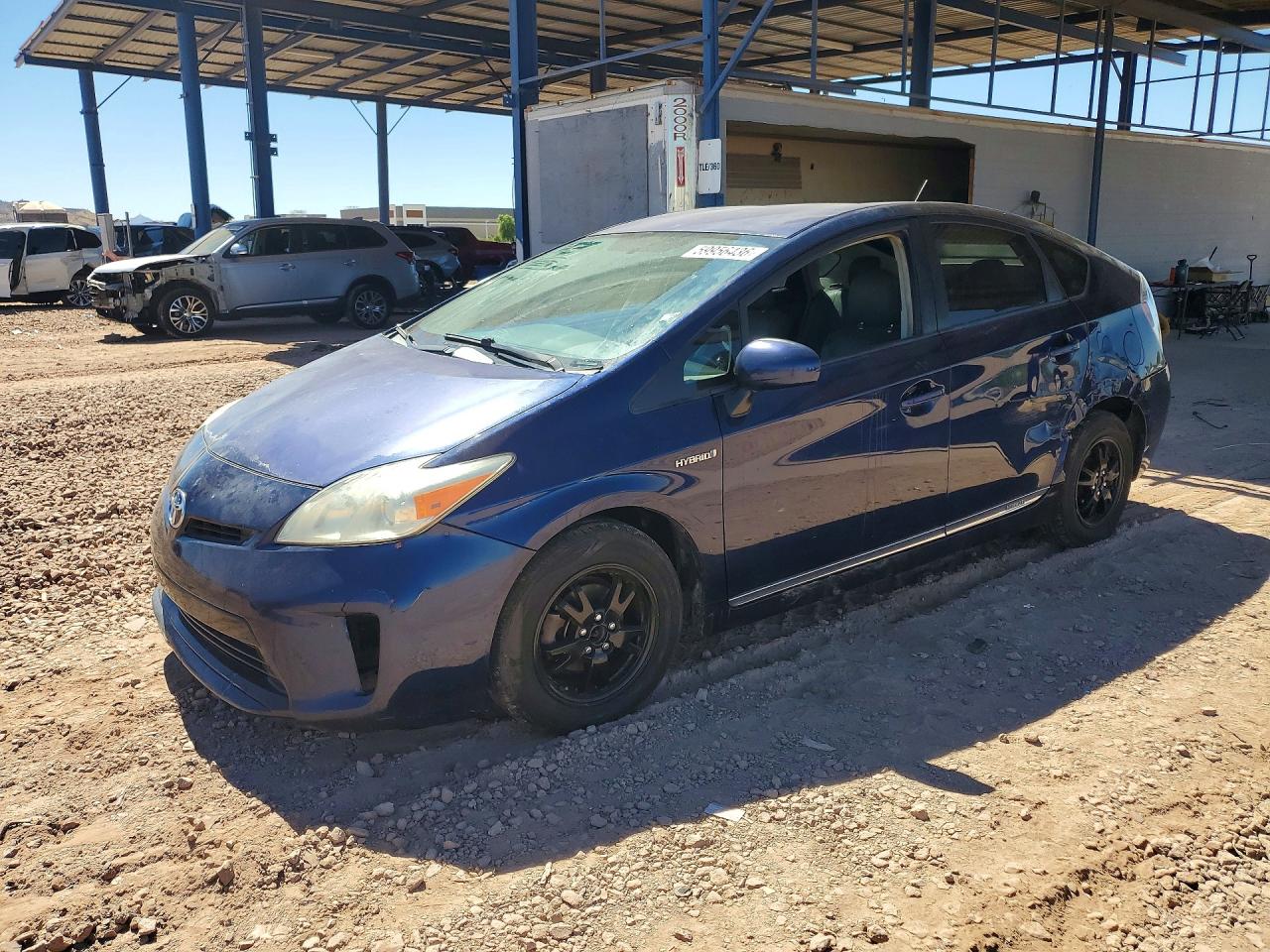 2013 Toyota Prius Two Синий vin: JTDKN3DU2D1723177