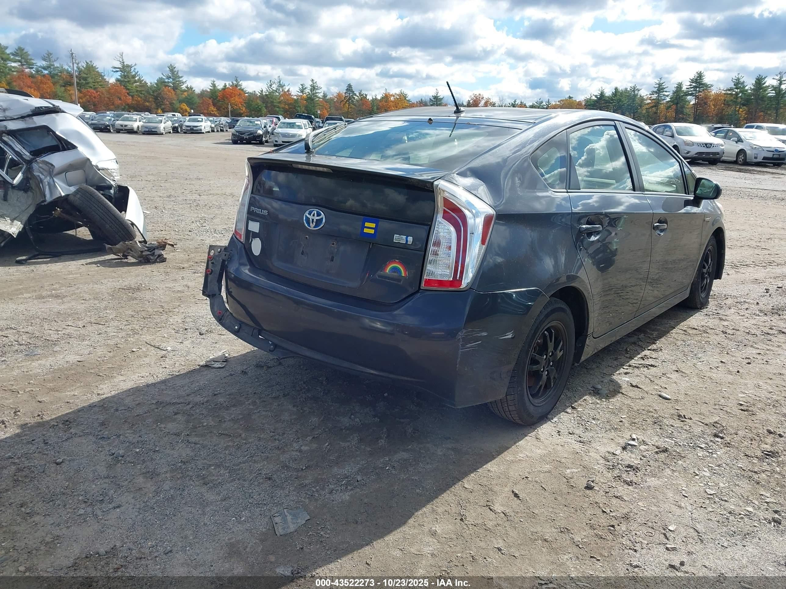 2013 Toyota Prius Two Gray vin: JTDKN3DU2D1727956