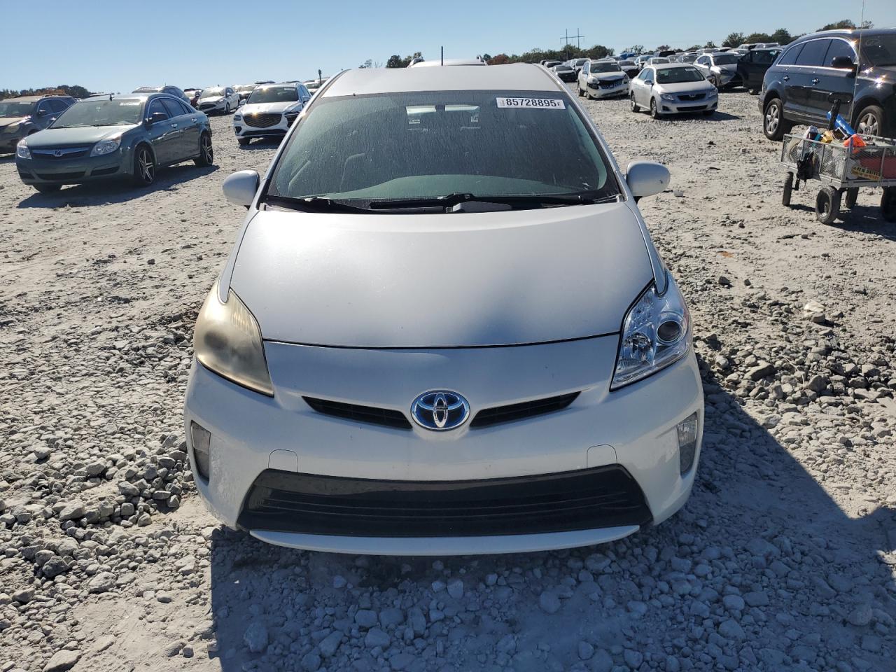 2013 Toyota Prius White vin: JTDKN3DU2D5538233