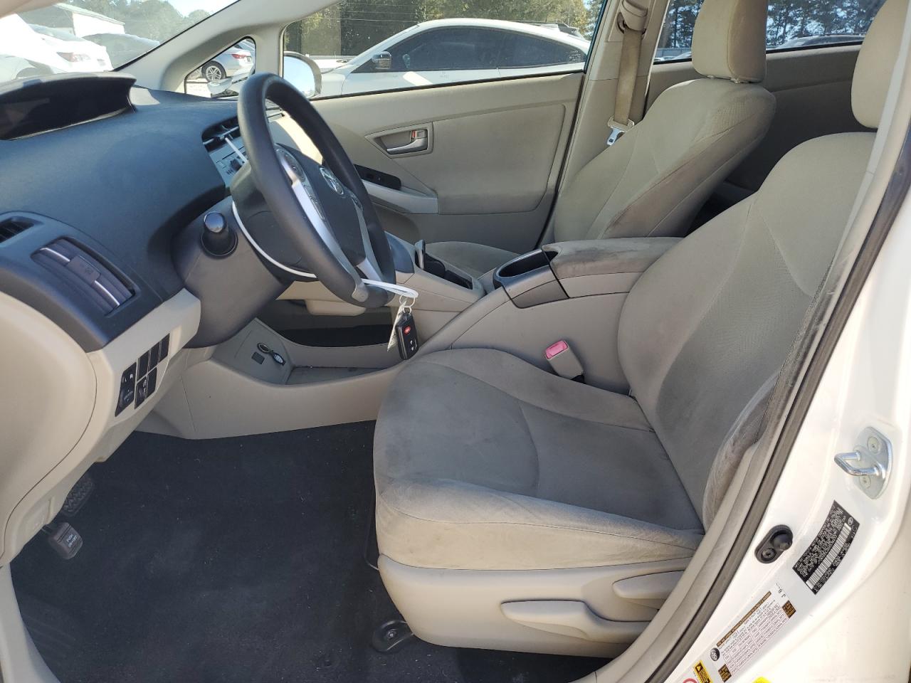 2013 Toyota Prius White vin: JTDKN3DU2D5538233