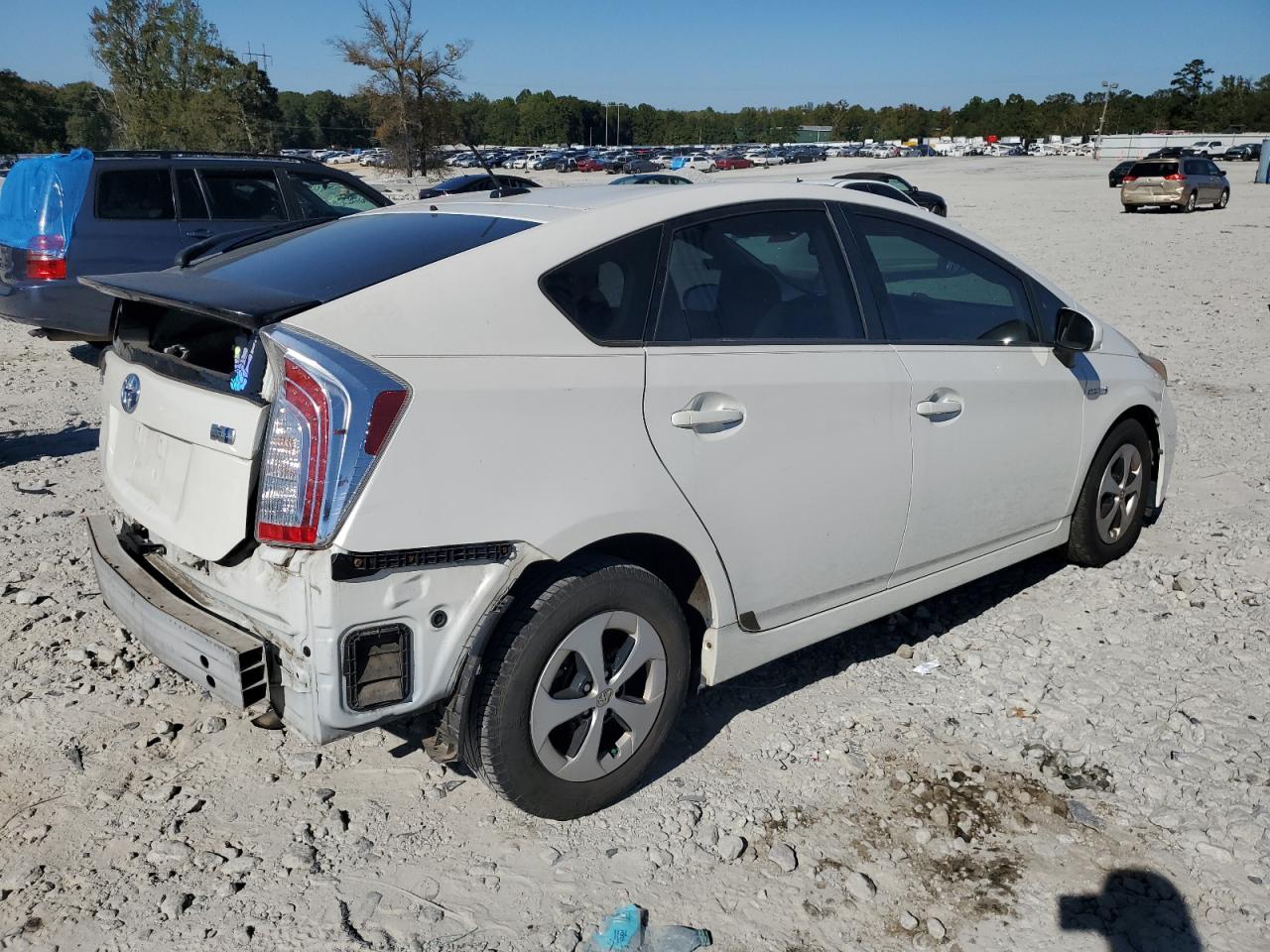 2013 Toyota Prius White vin: JTDKN3DU2D5538233