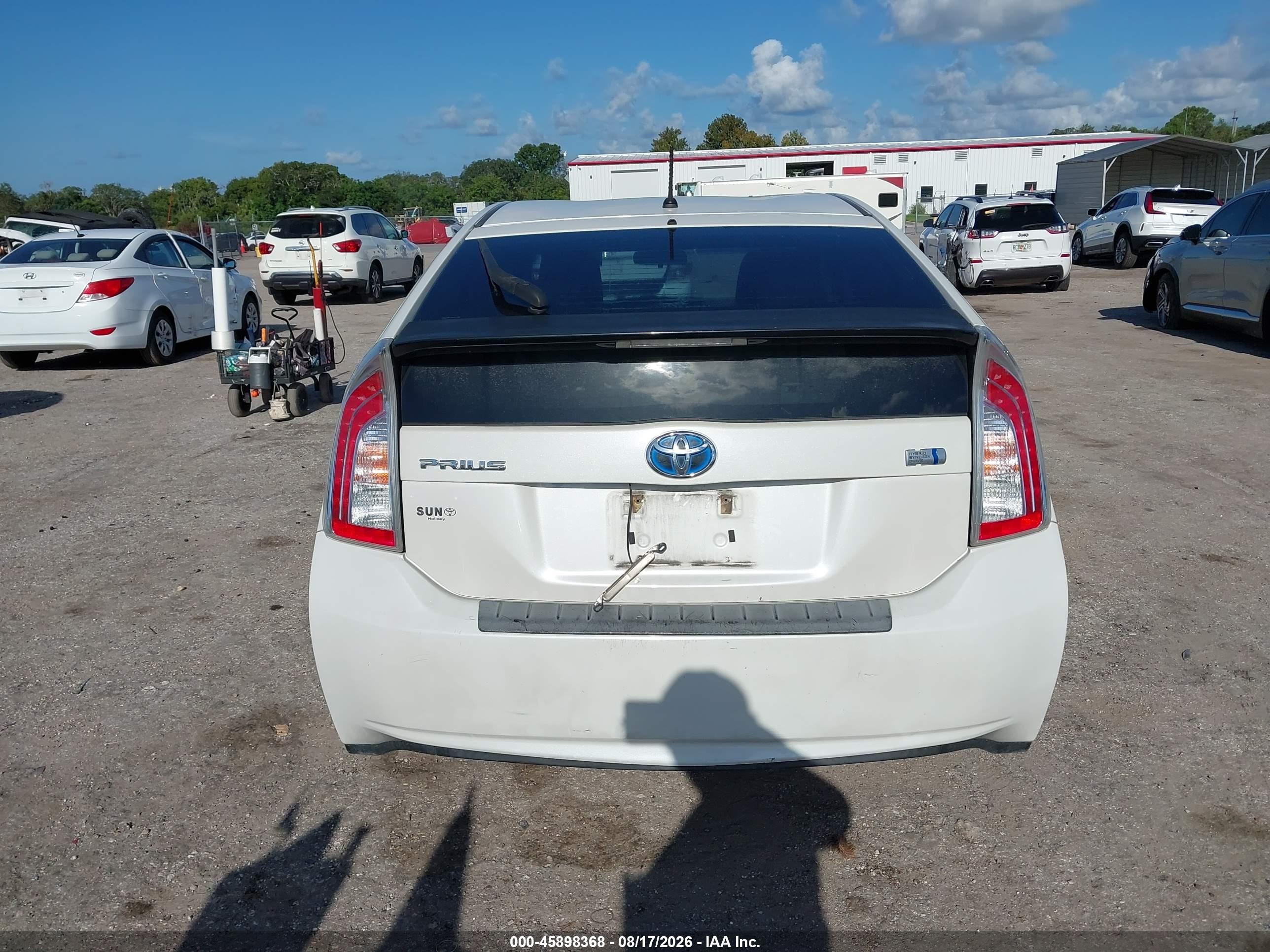 2013 Toyota Prius Two White vin: JTDKN3DU2D5542993