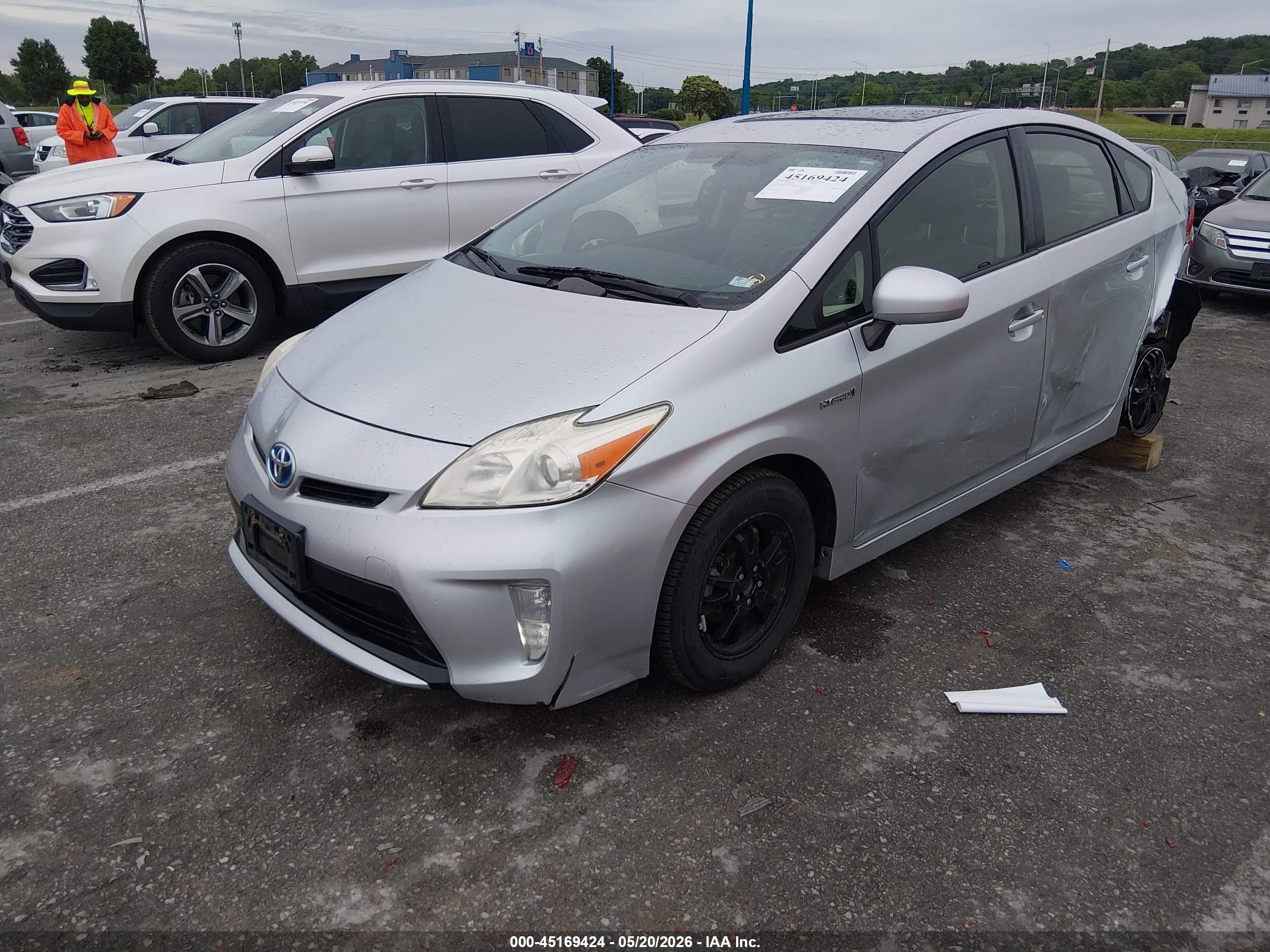 2013 Toyota Prius Four Gray vin: JTDKN3DU2D5545750