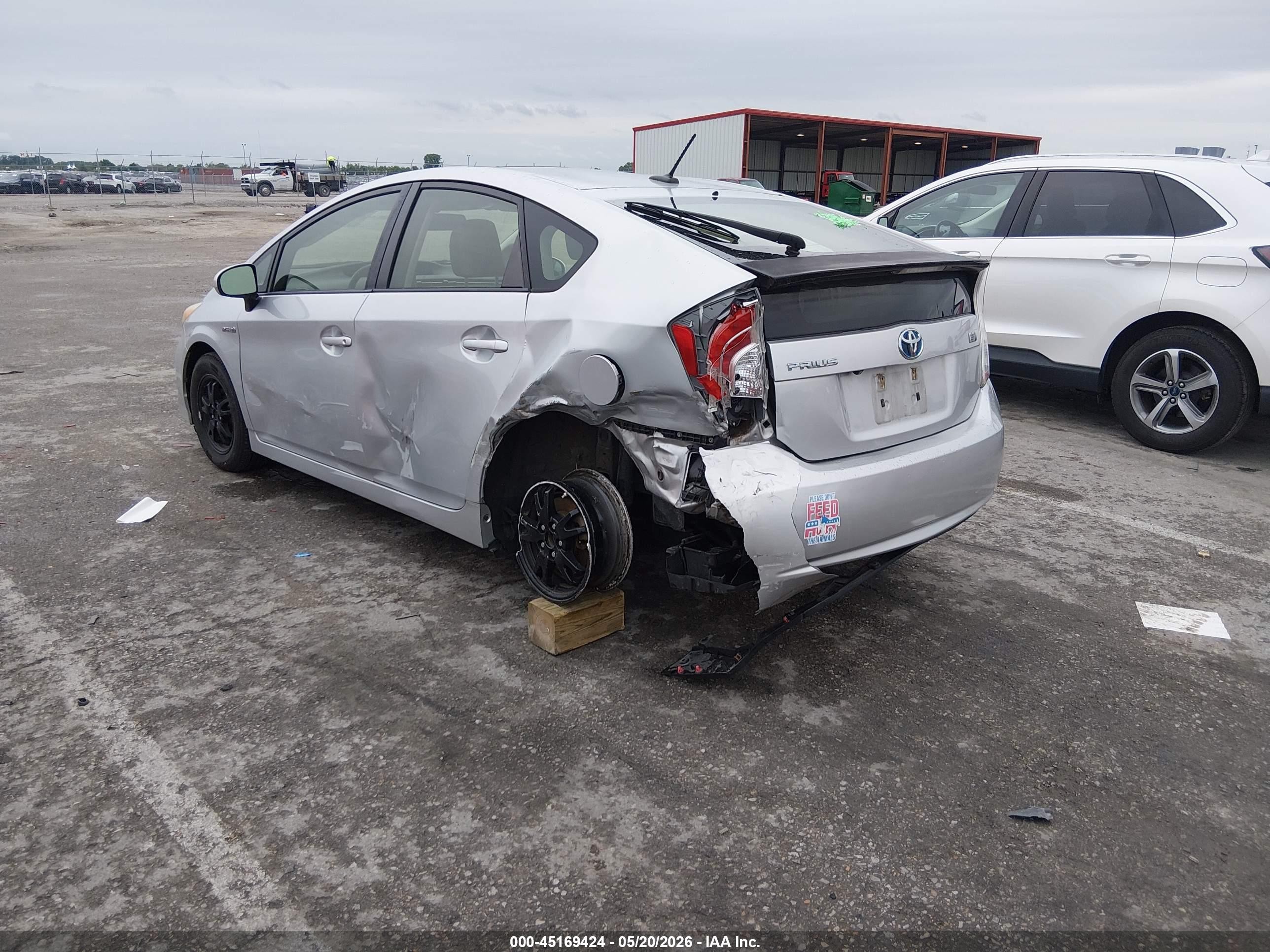 2013 Toyota Prius Four Gray vin: JTDKN3DU2D5545750