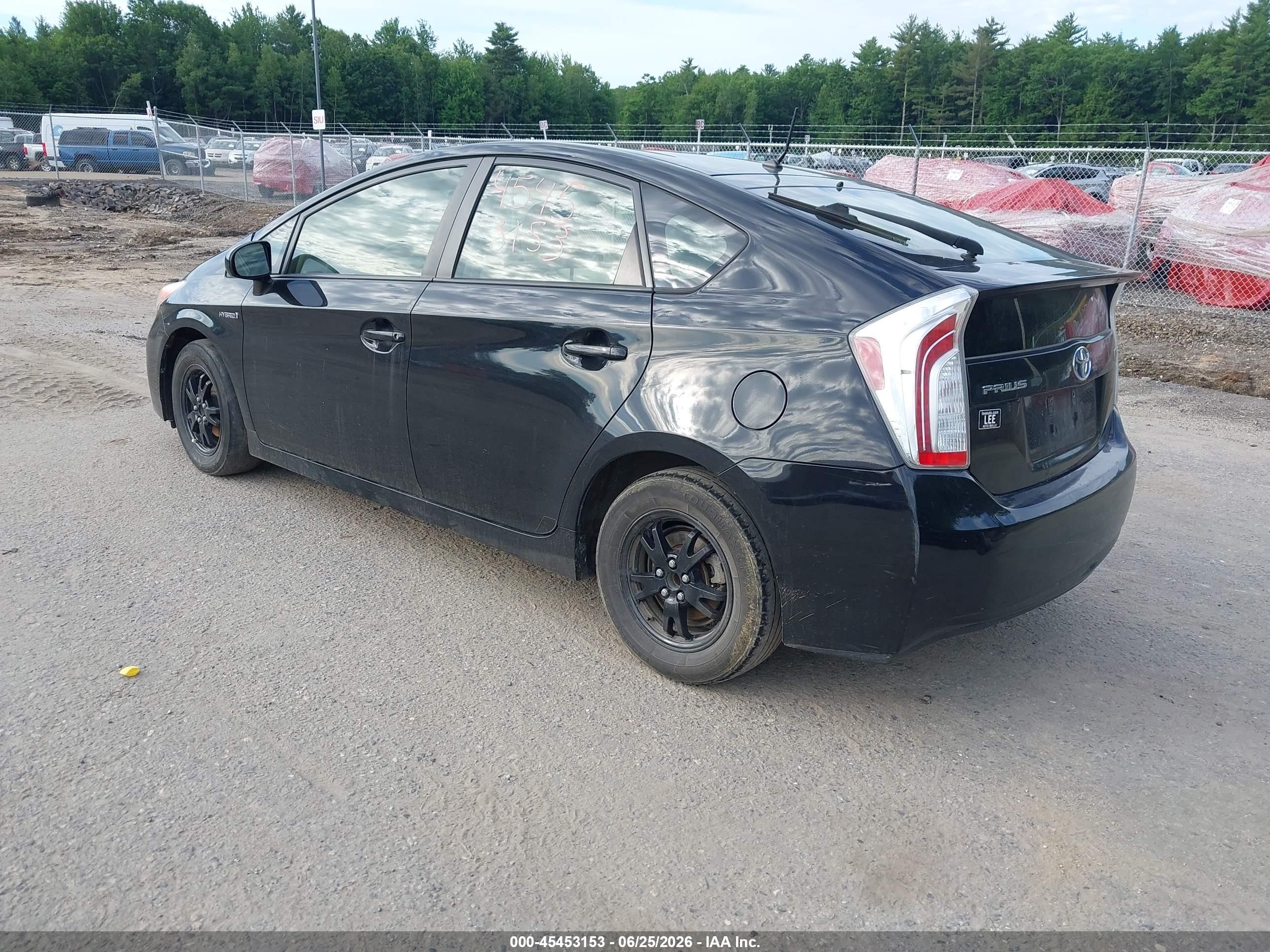 2013 Toyota Prius Two Black vin: JTDKN3DU2D5546025