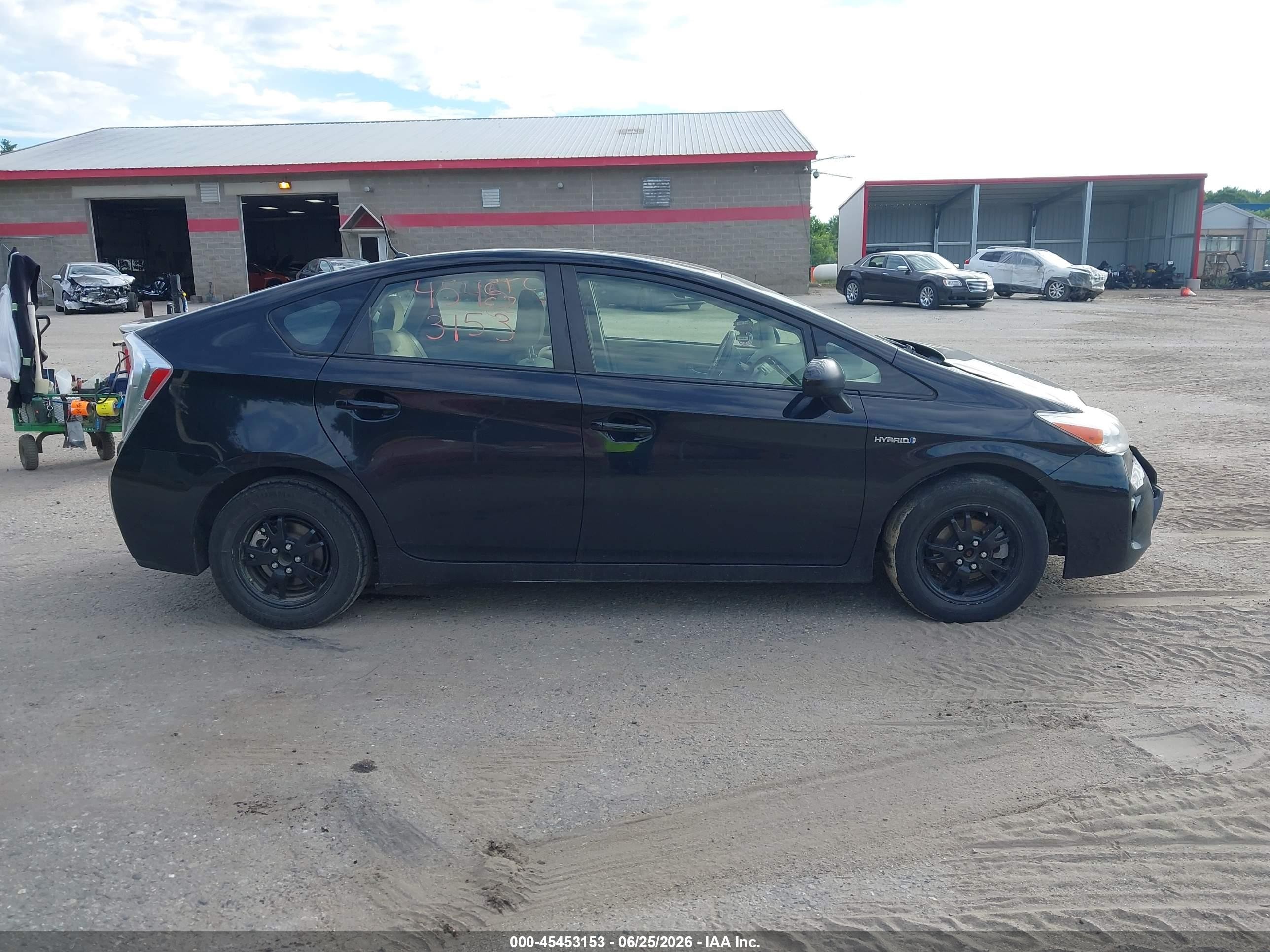 2013 Toyota Prius Two Black vin: JTDKN3DU2D5546025