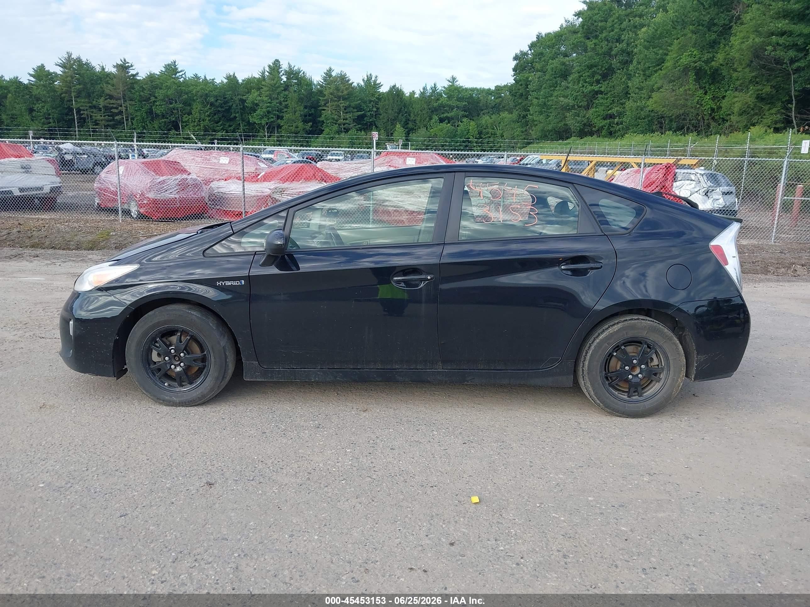 2013 Toyota Prius Two Black vin: JTDKN3DU2D5546025