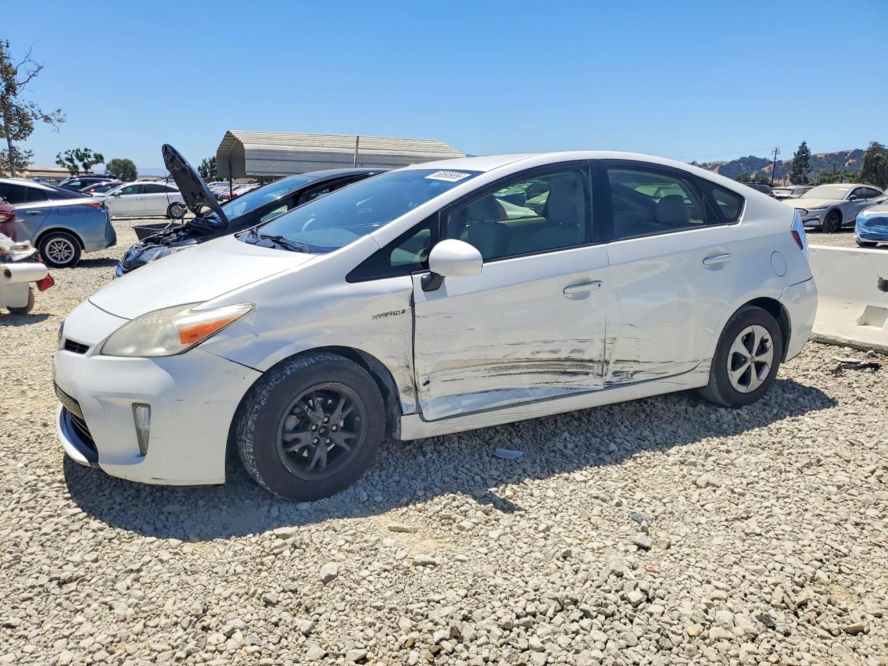 2013 Toyota Prius White vin: JTDKN3DU2D5550222