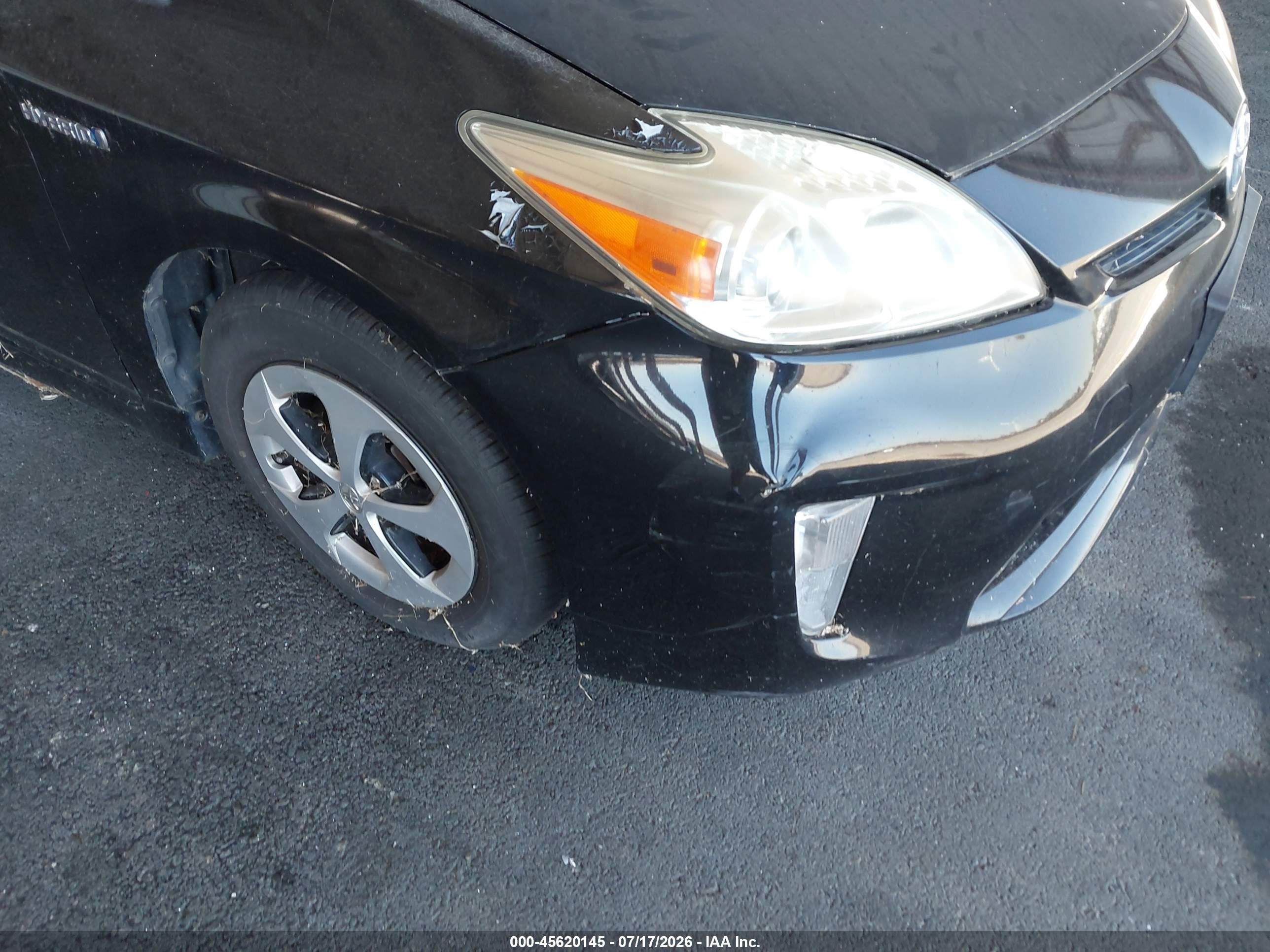 2013 Toyota Prius Two Black vin: JTDKN3DU2D5558613