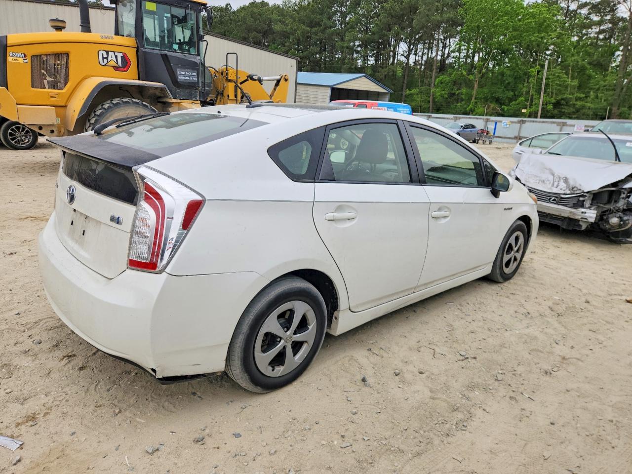 2013 Toyota Prius Three Белый vin: JTDKN3DU2D5594415