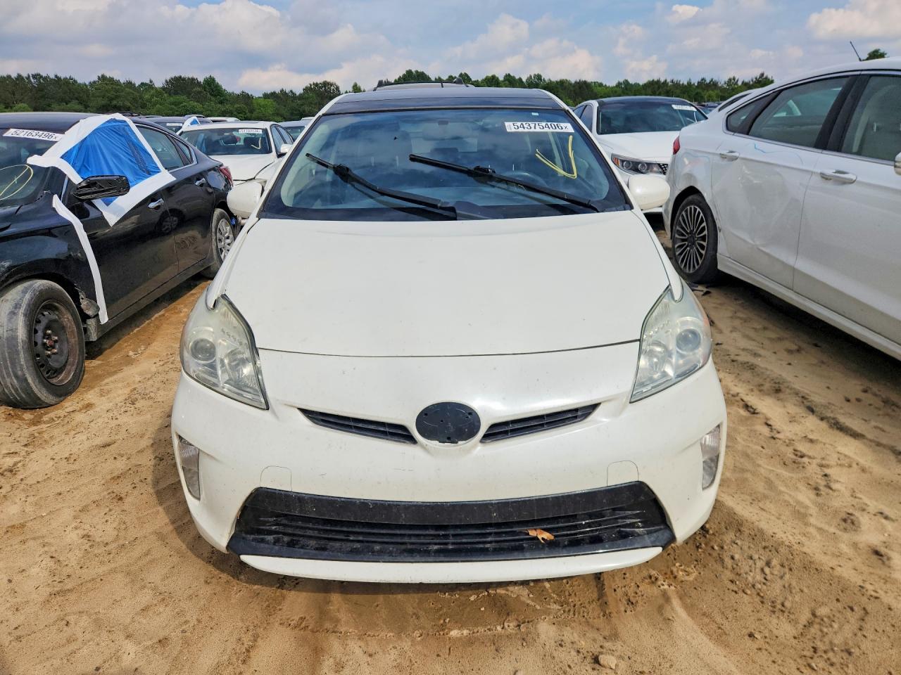 2013 Toyota Prius Three Белый vin: JTDKN3DU2D5594415