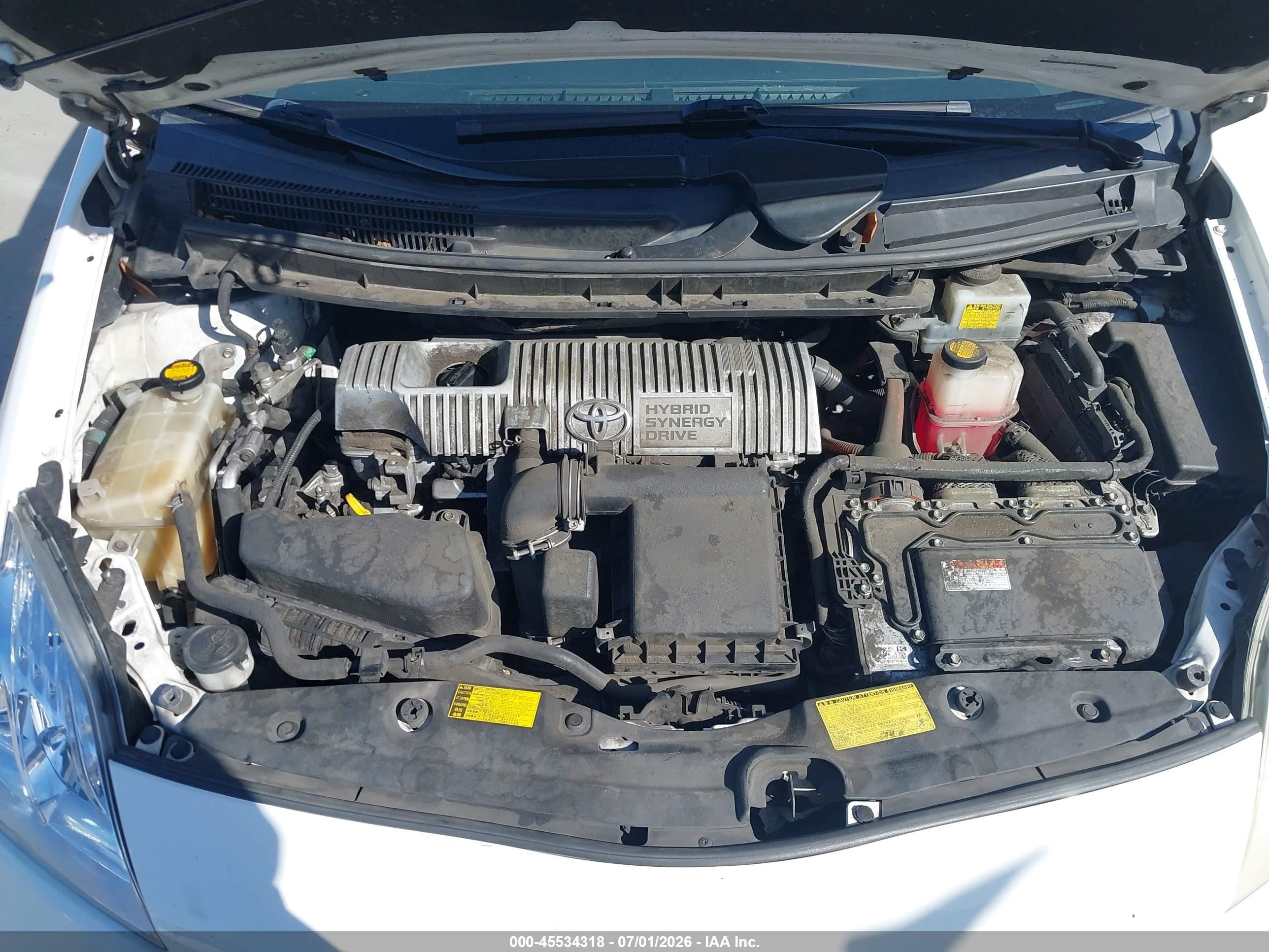 2013 Toyota Prius Two White vin: JTDKN3DU2D5602464