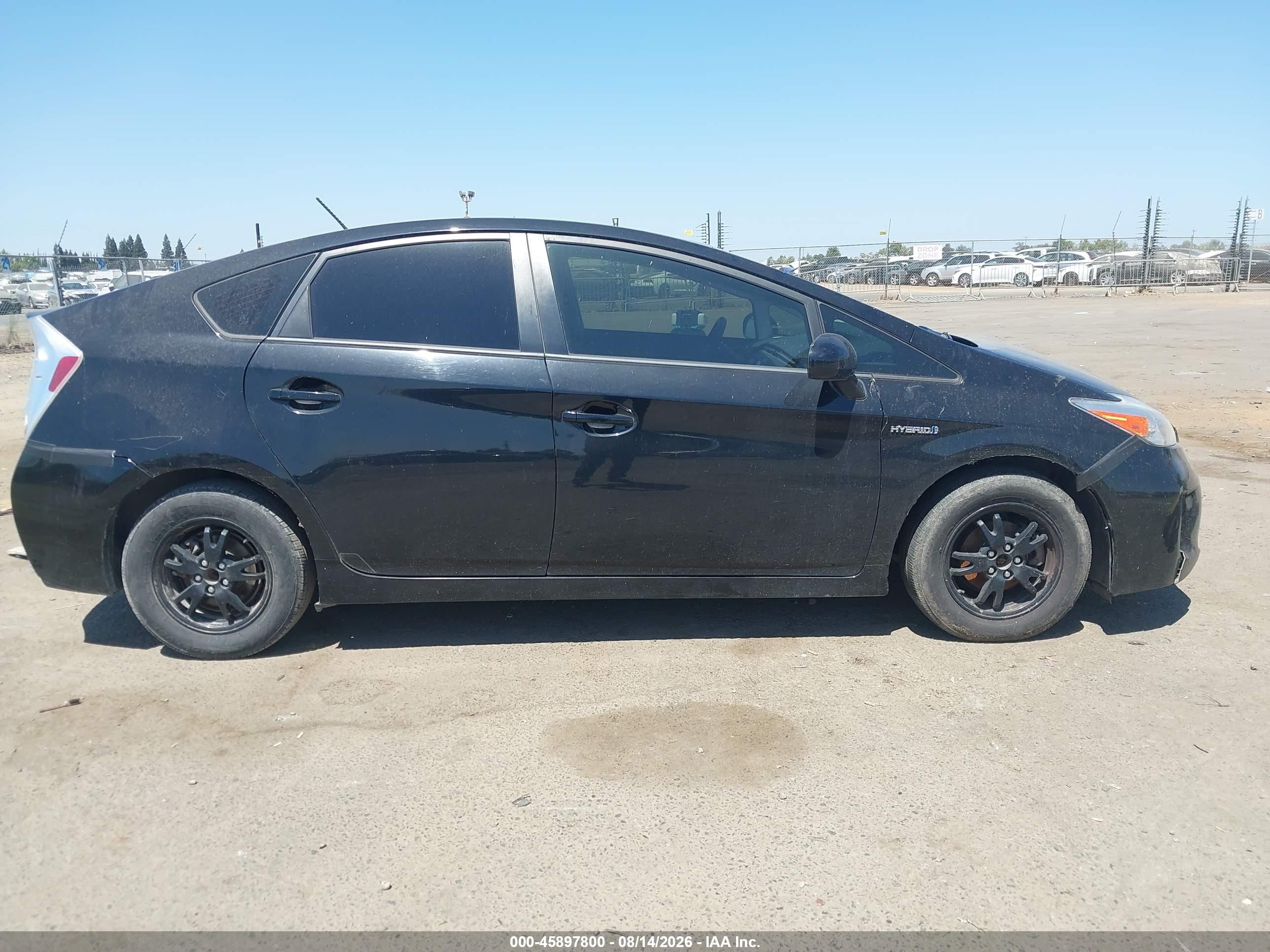 2013 Toyota Prius Two Black vin: JTDKN3DU2D5633391