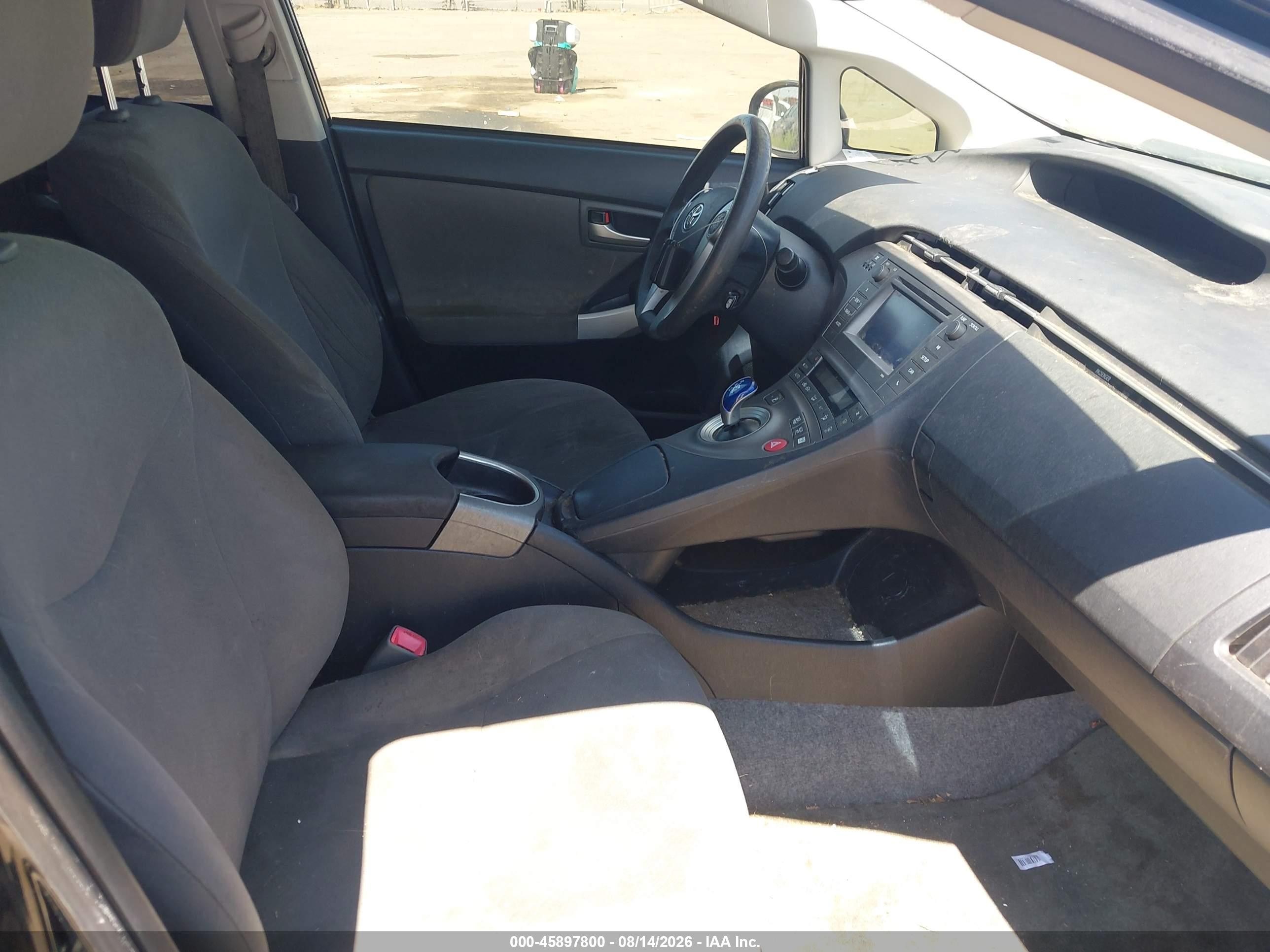 2013 Toyota Prius Two Black vin: JTDKN3DU2D5633391