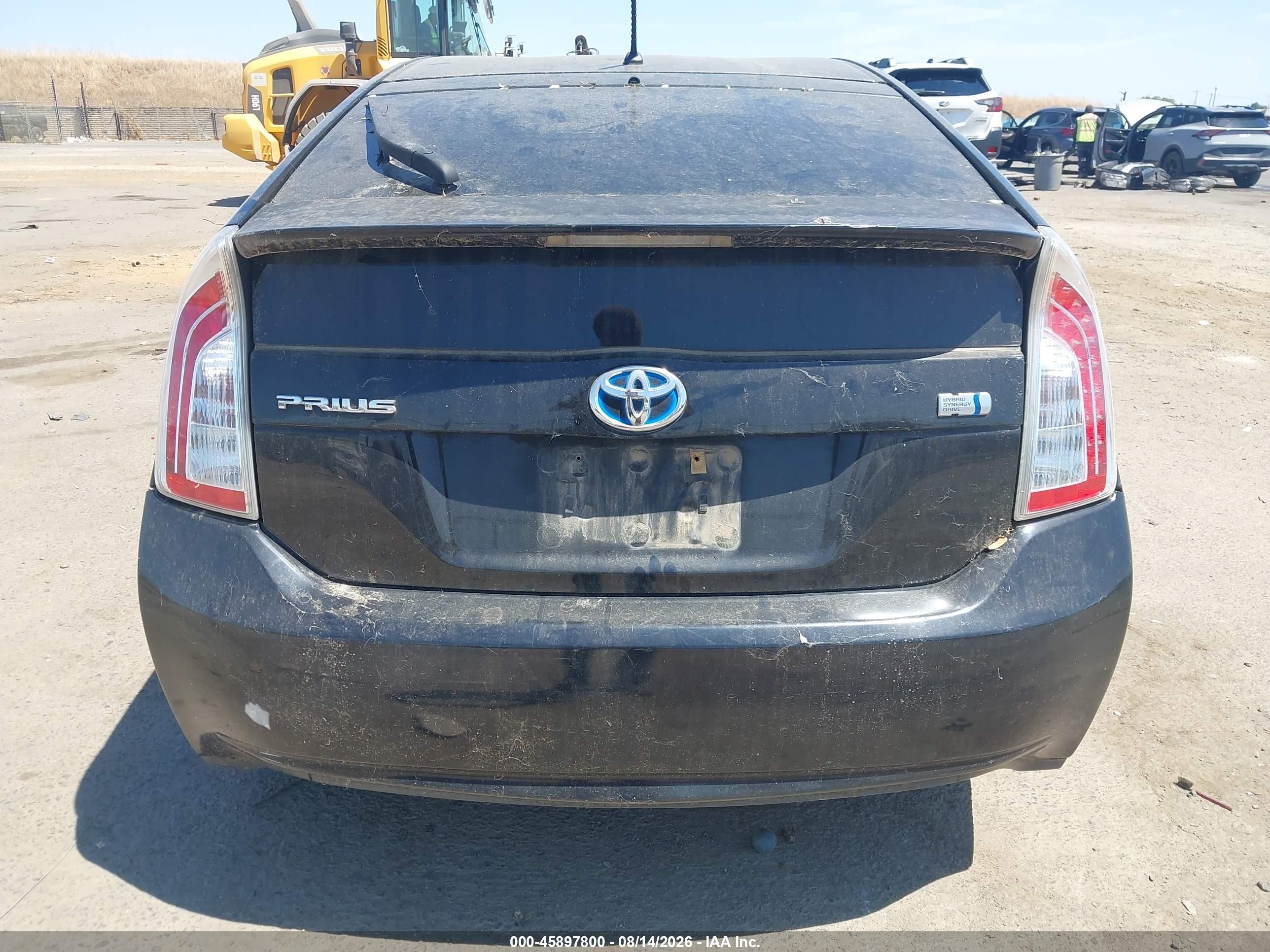 2013 Toyota Prius Two Black vin: JTDKN3DU2D5633391