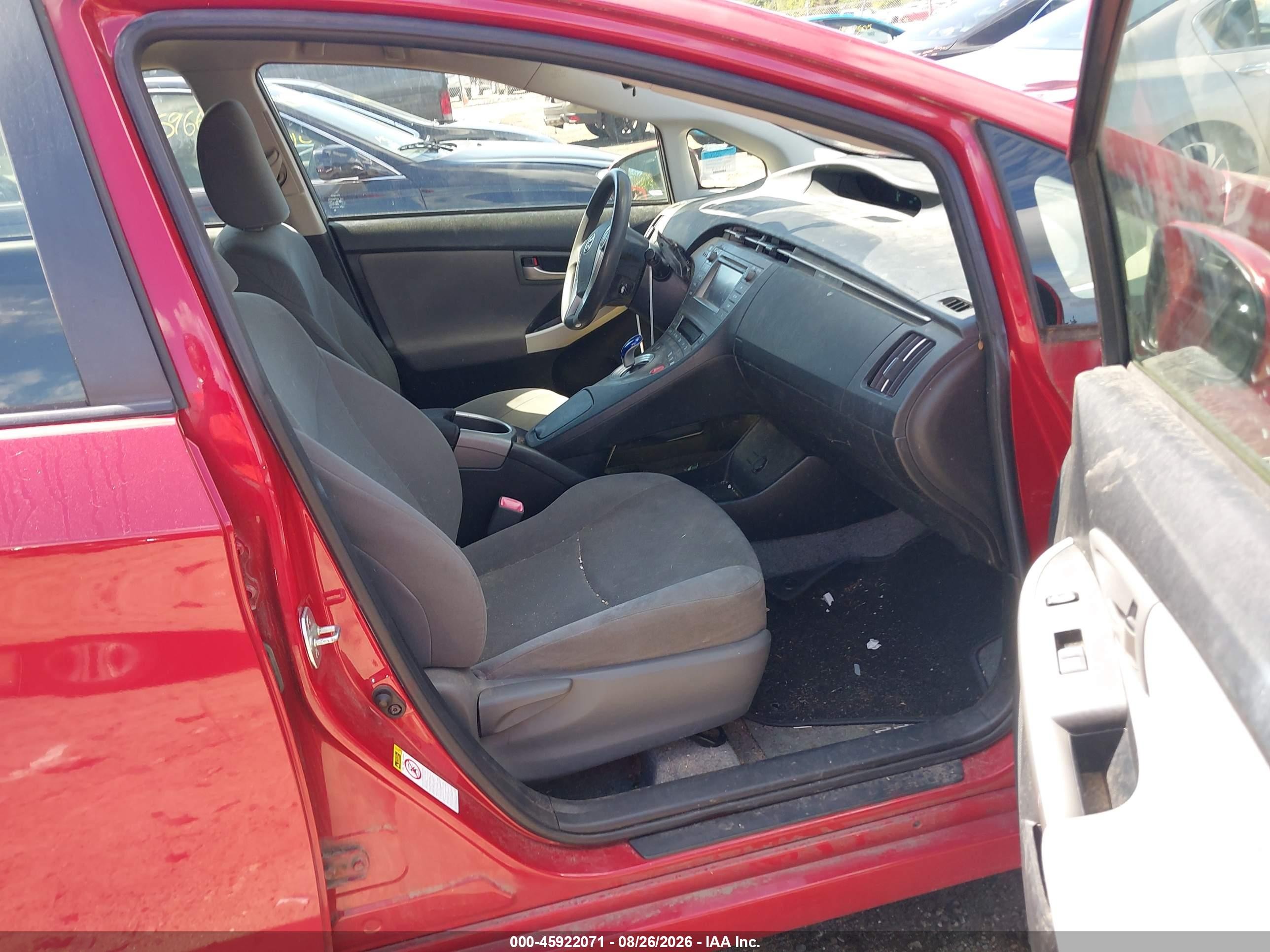 2013 Toyota Prius Two Red vin: JTDKN3DU2D5651101