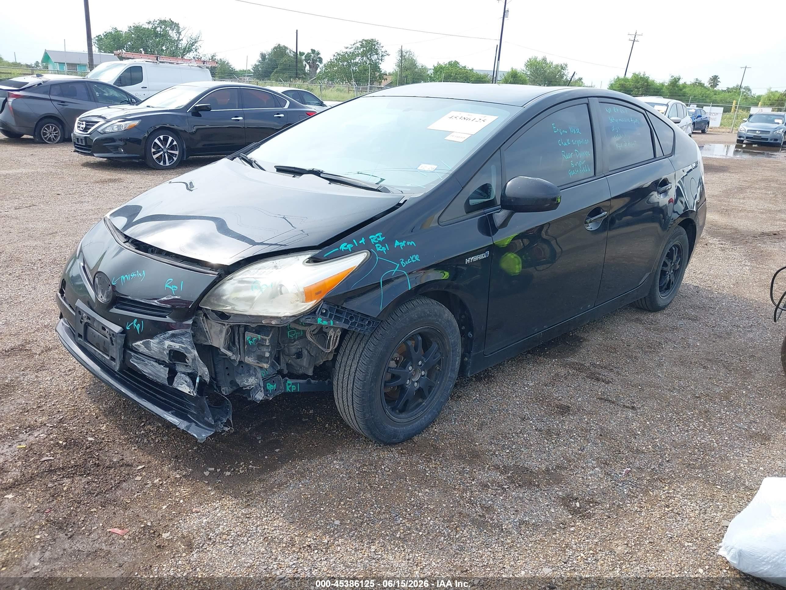 2014 Toyota Prius Two Черный vin: JTDKN3DU2E0357907