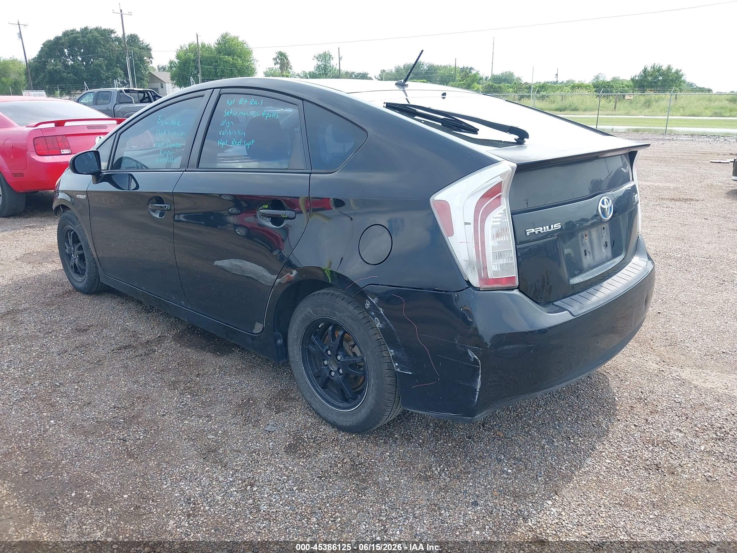 2014 Toyota Prius Two Черный vin: JTDKN3DU2E0357907