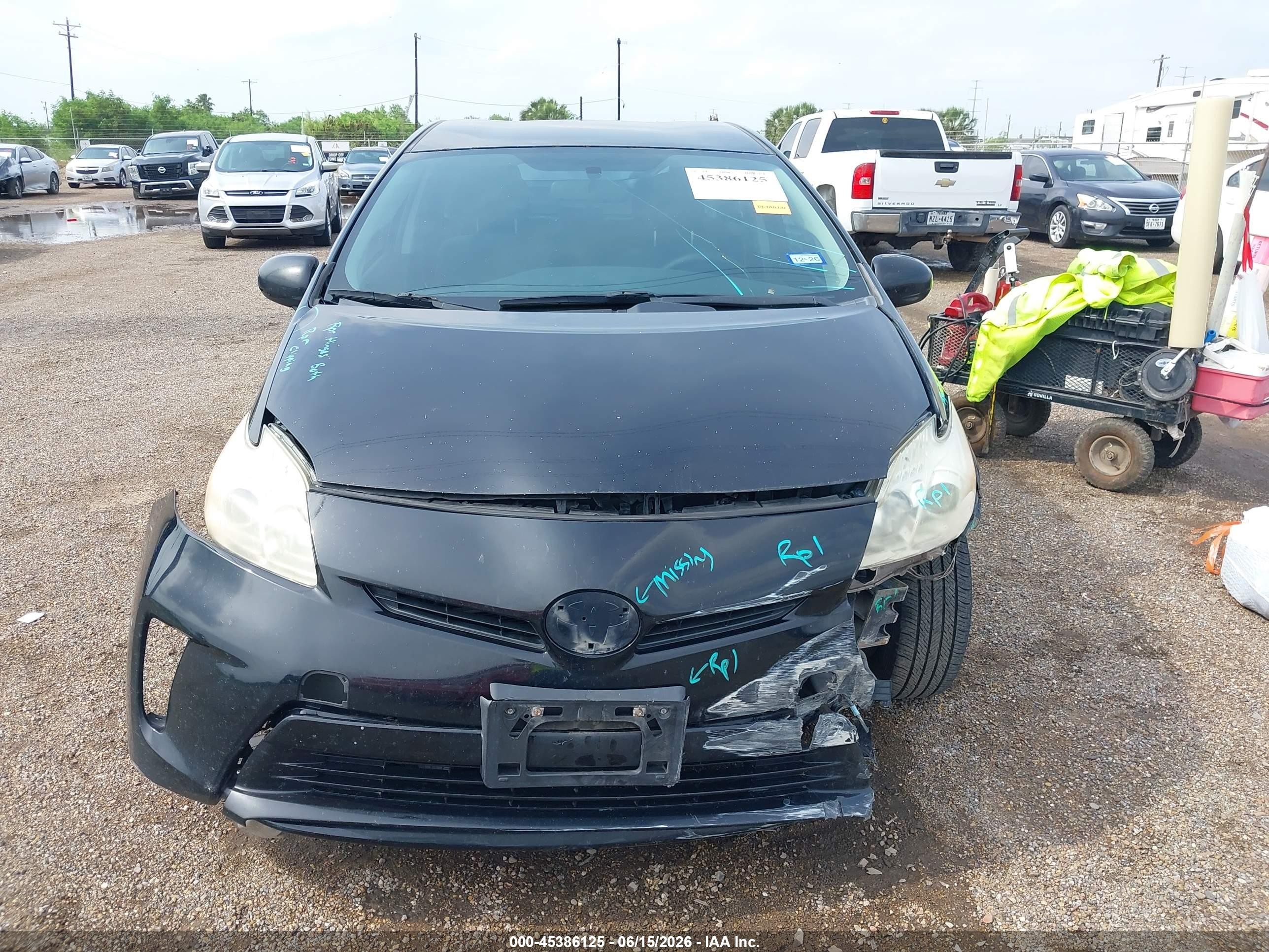 2014 Toyota Prius Two Черный vin: JTDKN3DU2E0357907