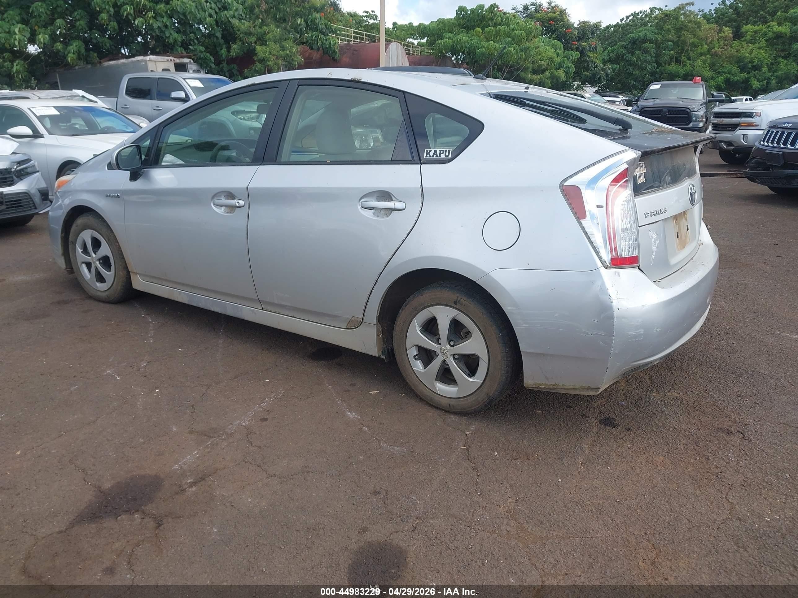 2014 Toyota Prius Two Silver vin: JTDKN3DU2E1781825