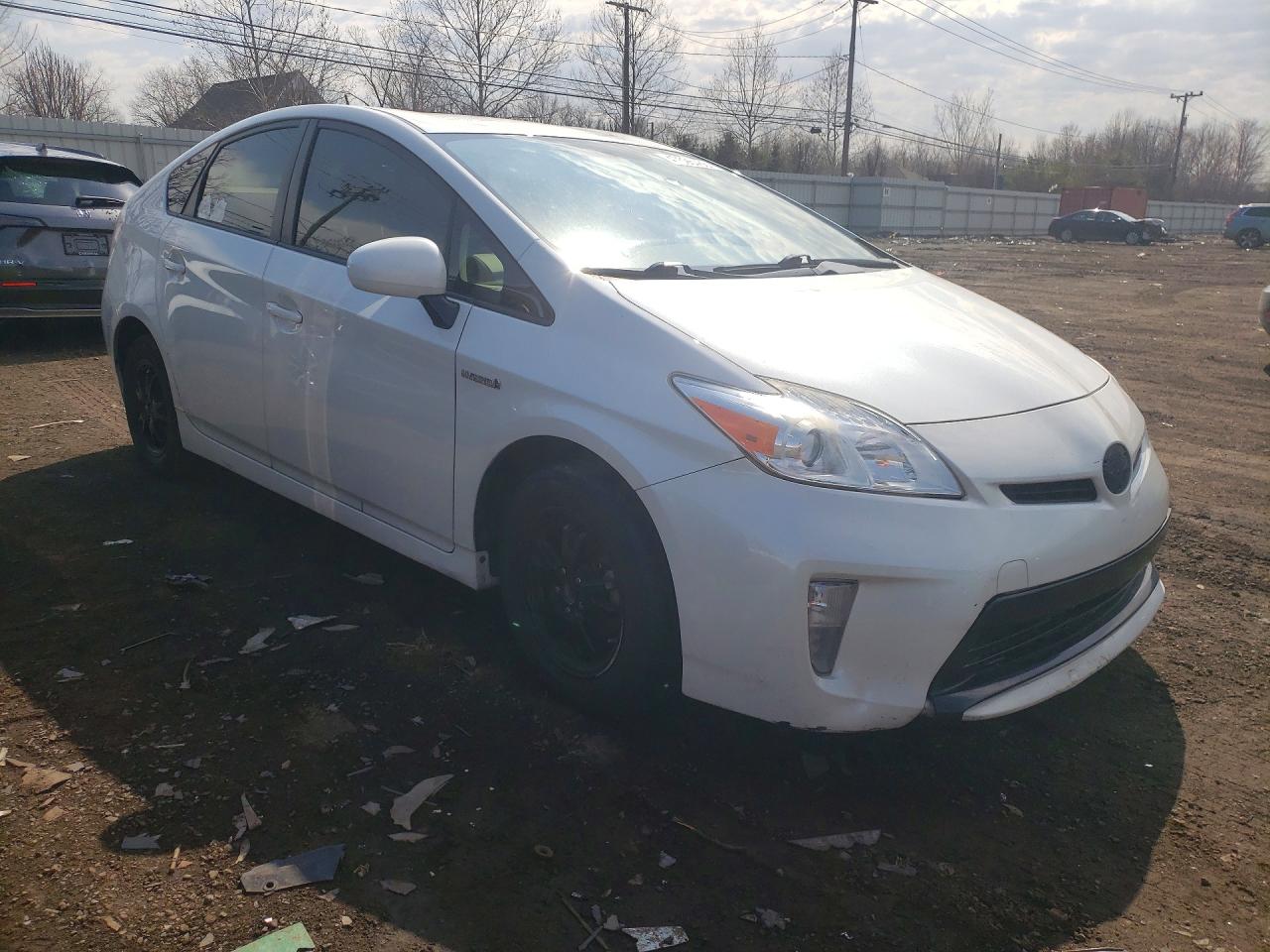 2015 Toyota Prius Two White vin: JTDKN3DU2F0436396