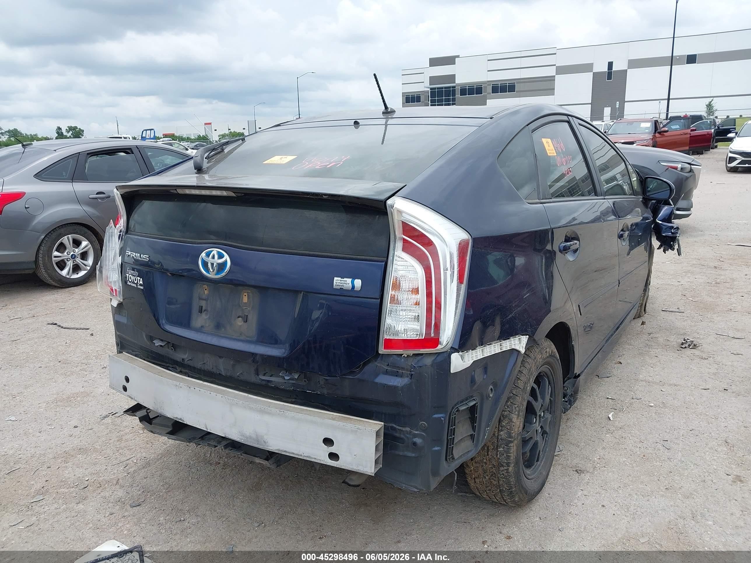 2015 Toyota Prius Two Blue vin: JTDKN3DU2F0445034
