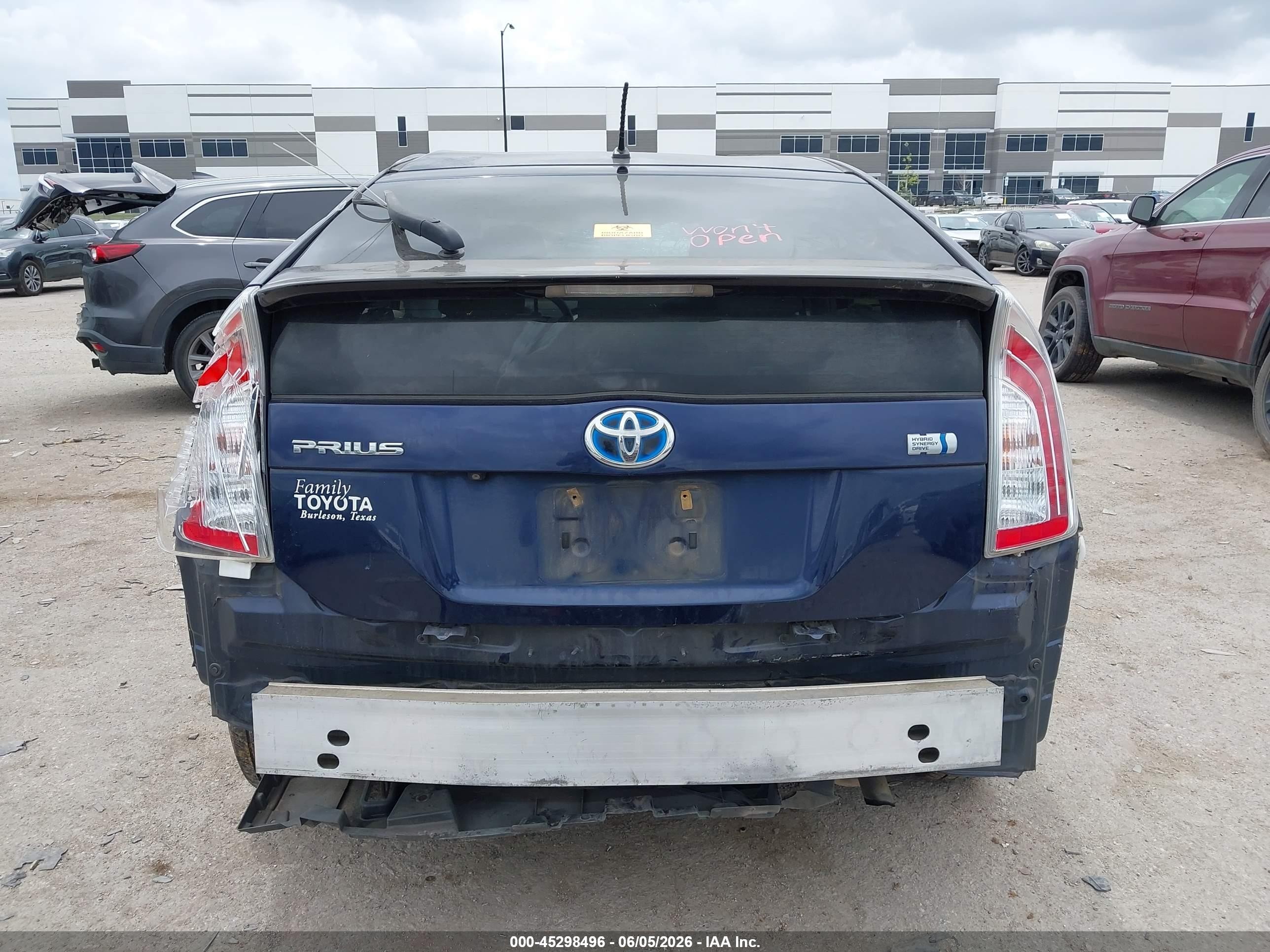 2015 Toyota Prius Two Blue vin: JTDKN3DU2F0445034