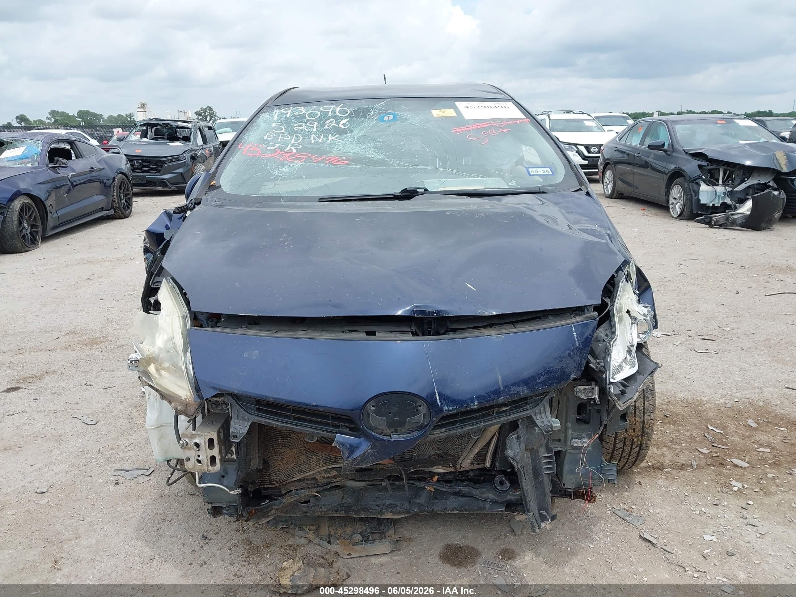 2015 Toyota Prius Two Blue vin: JTDKN3DU2F0445034