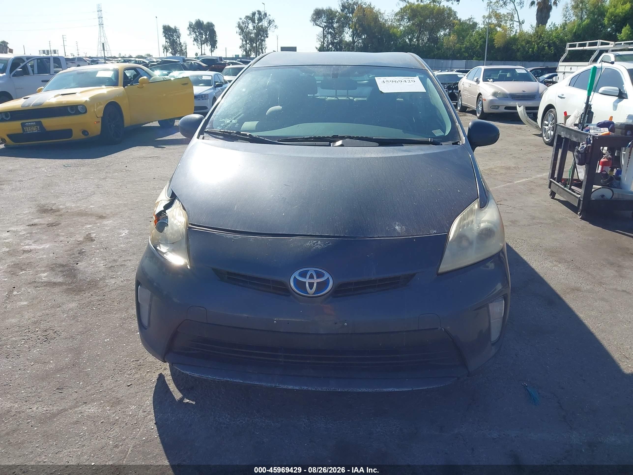 2015 Toyota Prius Two Gray vin: JTDKN3DU2F0445552