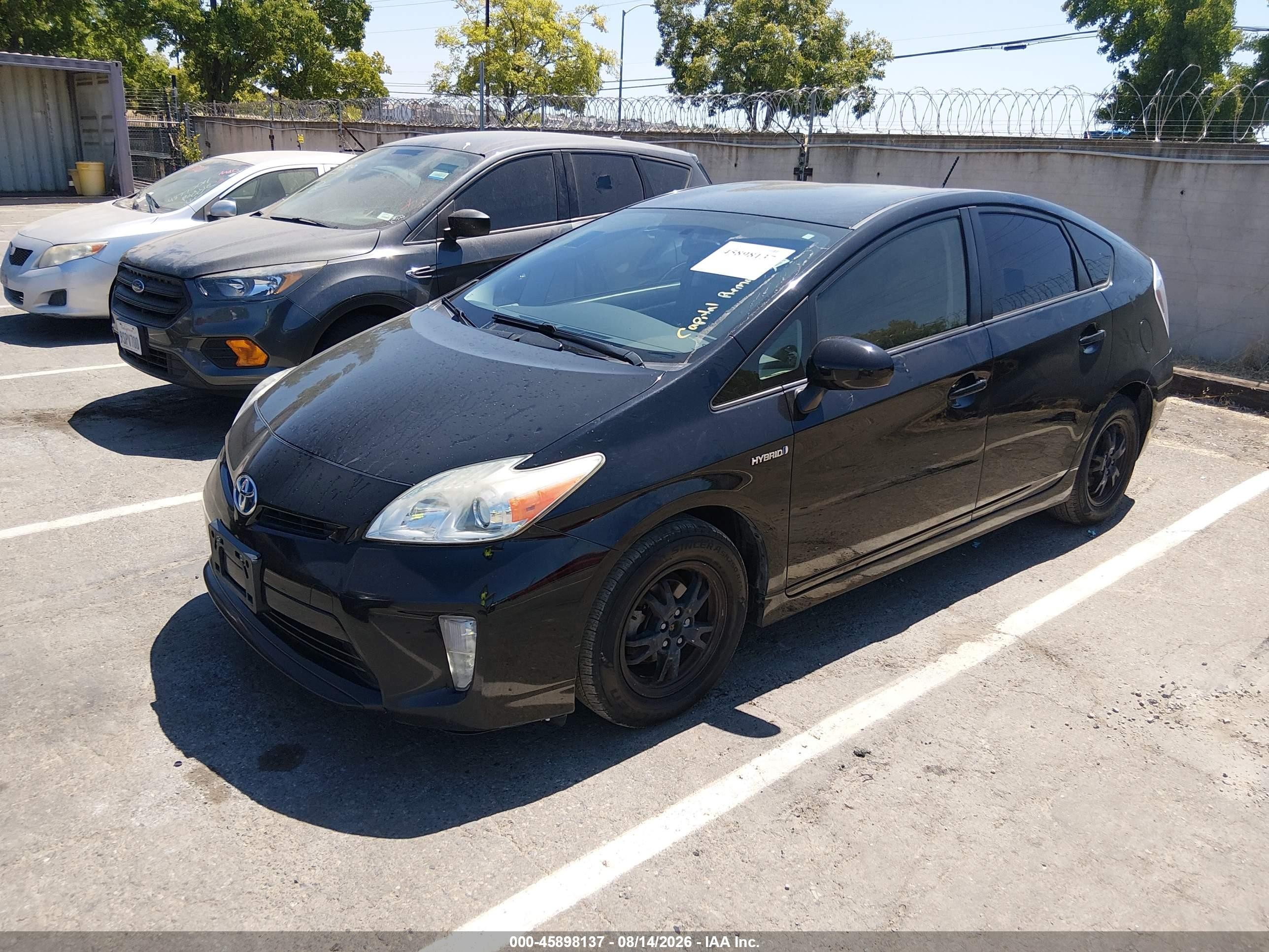 2015 Toyota Prius Two Black vin: JTDKN3DU2F0454414