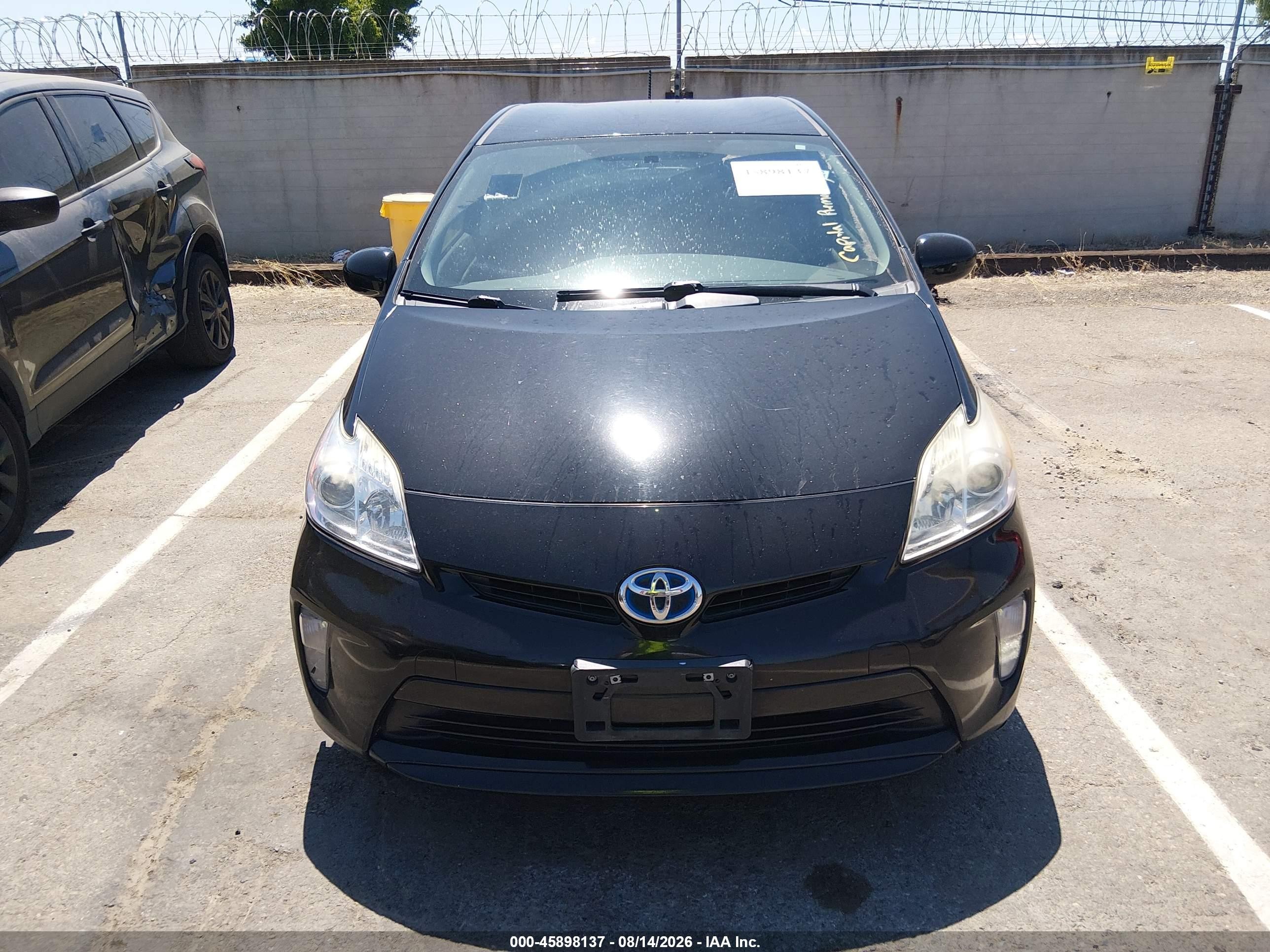 2015 Toyota Prius Two Black vin: JTDKN3DU2F0454414
