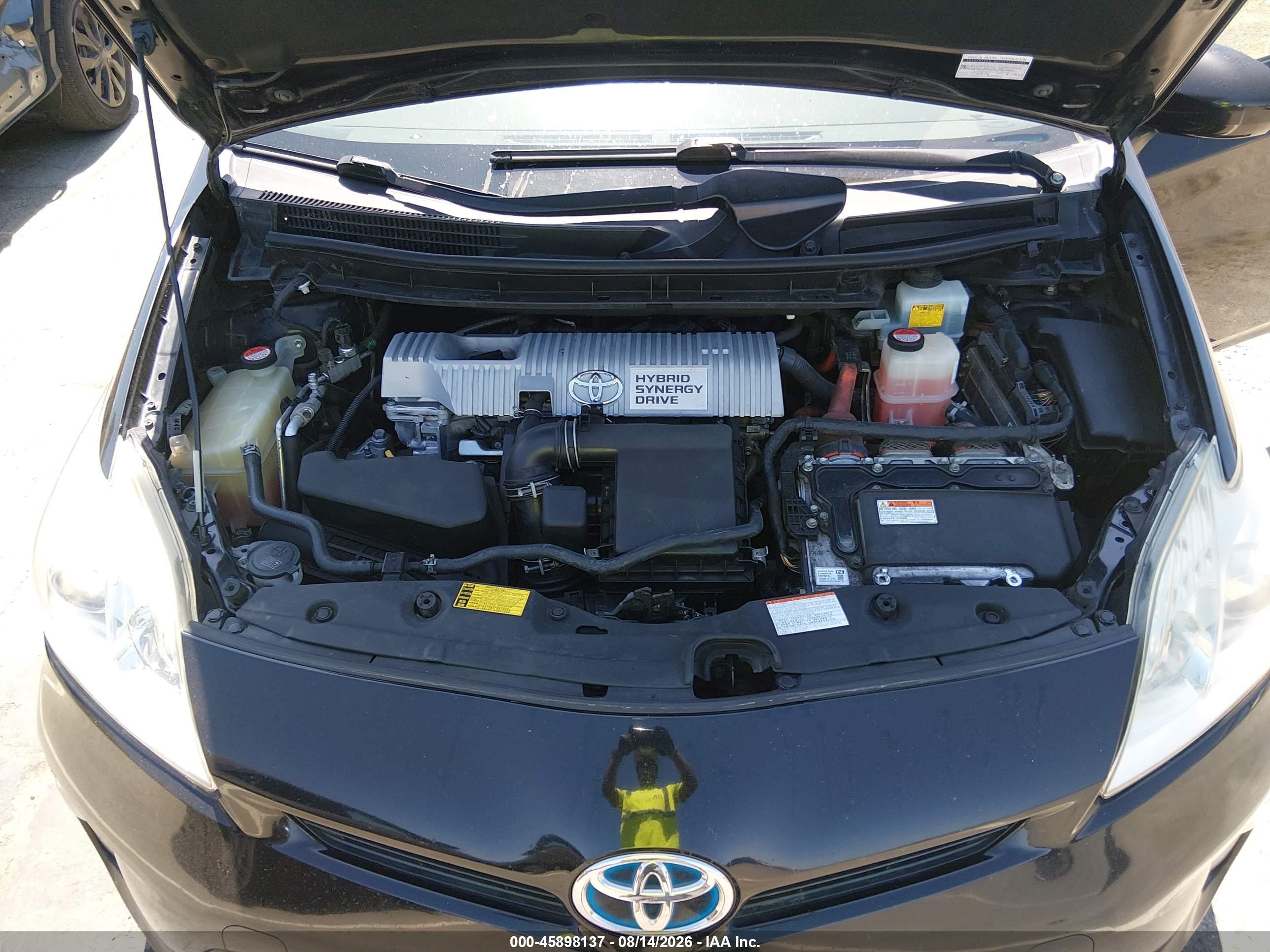 2015 Toyota Prius Two Black vin: JTDKN3DU2F0454414