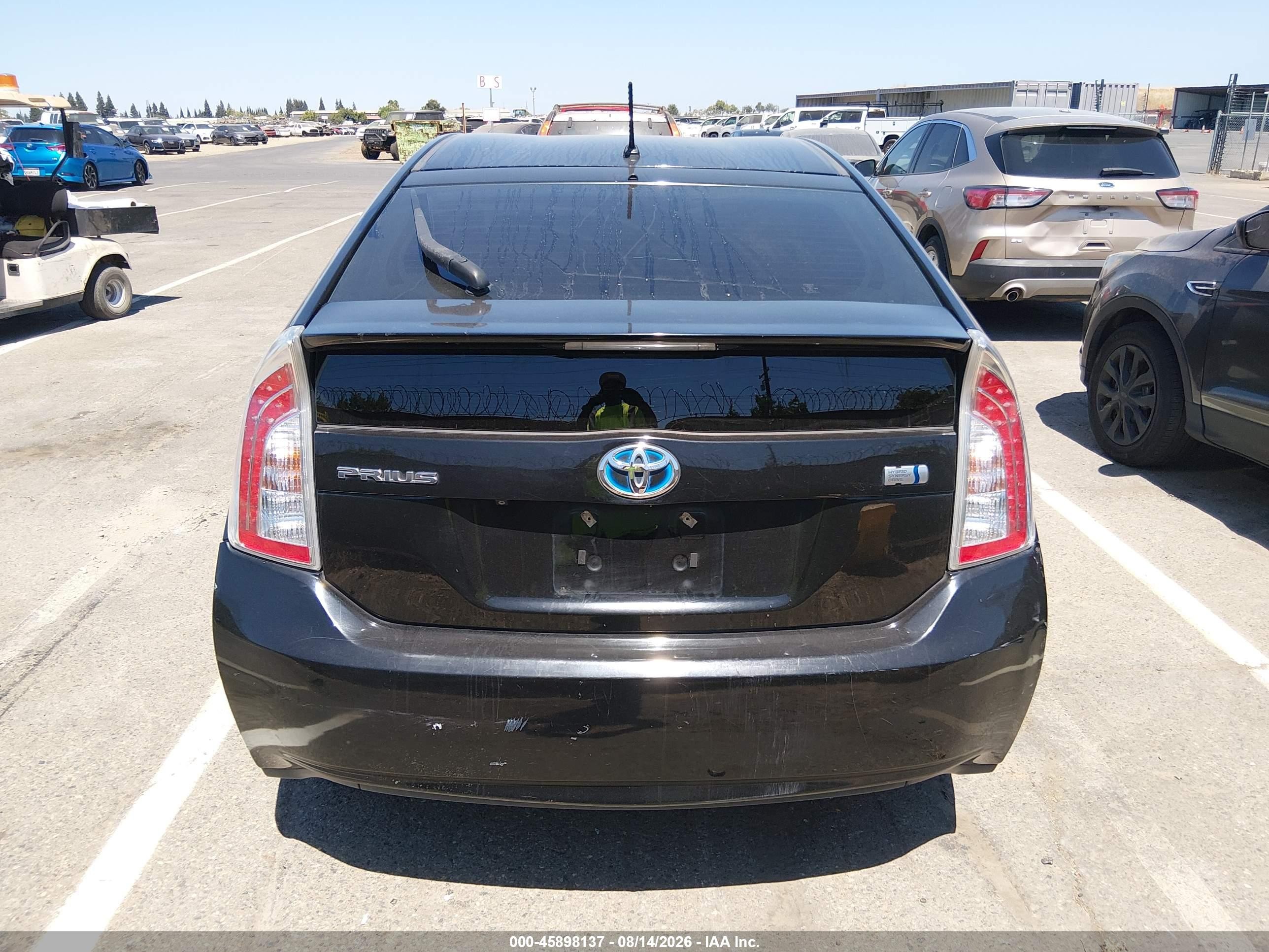 2015 Toyota Prius Two Black vin: JTDKN3DU2F0454414