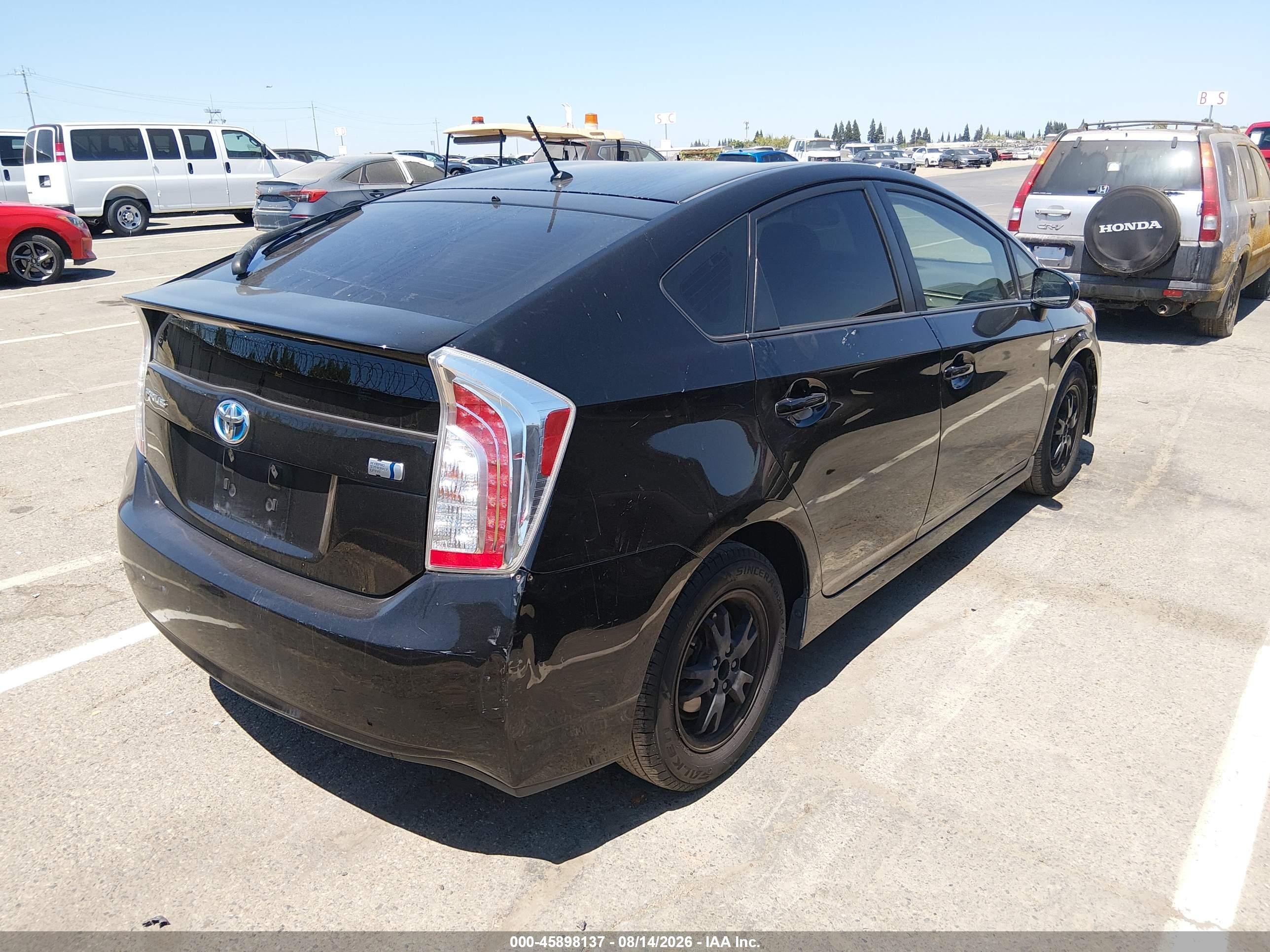 2015 Toyota Prius Two Black vin: JTDKN3DU2F0454414