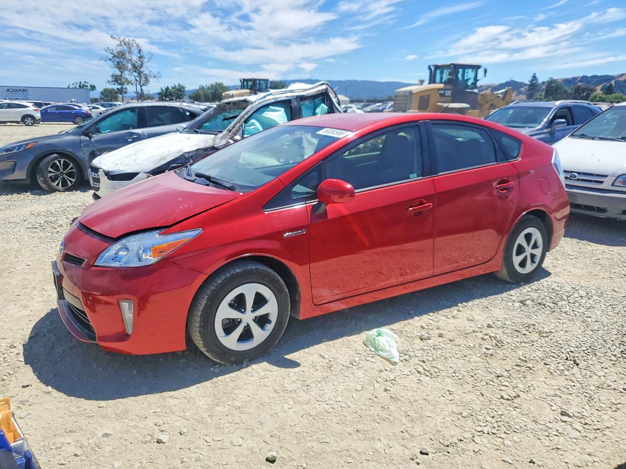 2015 Toyota Prius Two Red vin: JTDKN3DU2F0464845