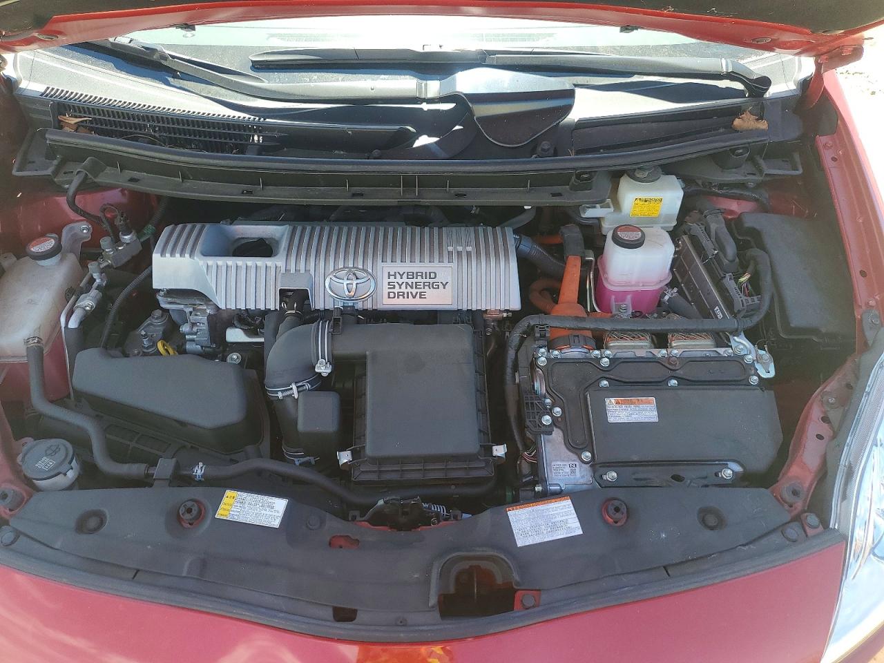 2015 Toyota Prius Two Red vin: JTDKN3DU2F0464845