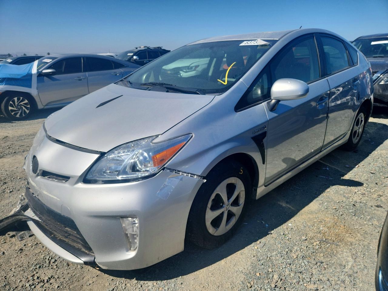 2015 Toyota Prius Three Silver vin: JTDKN3DU2F0476364