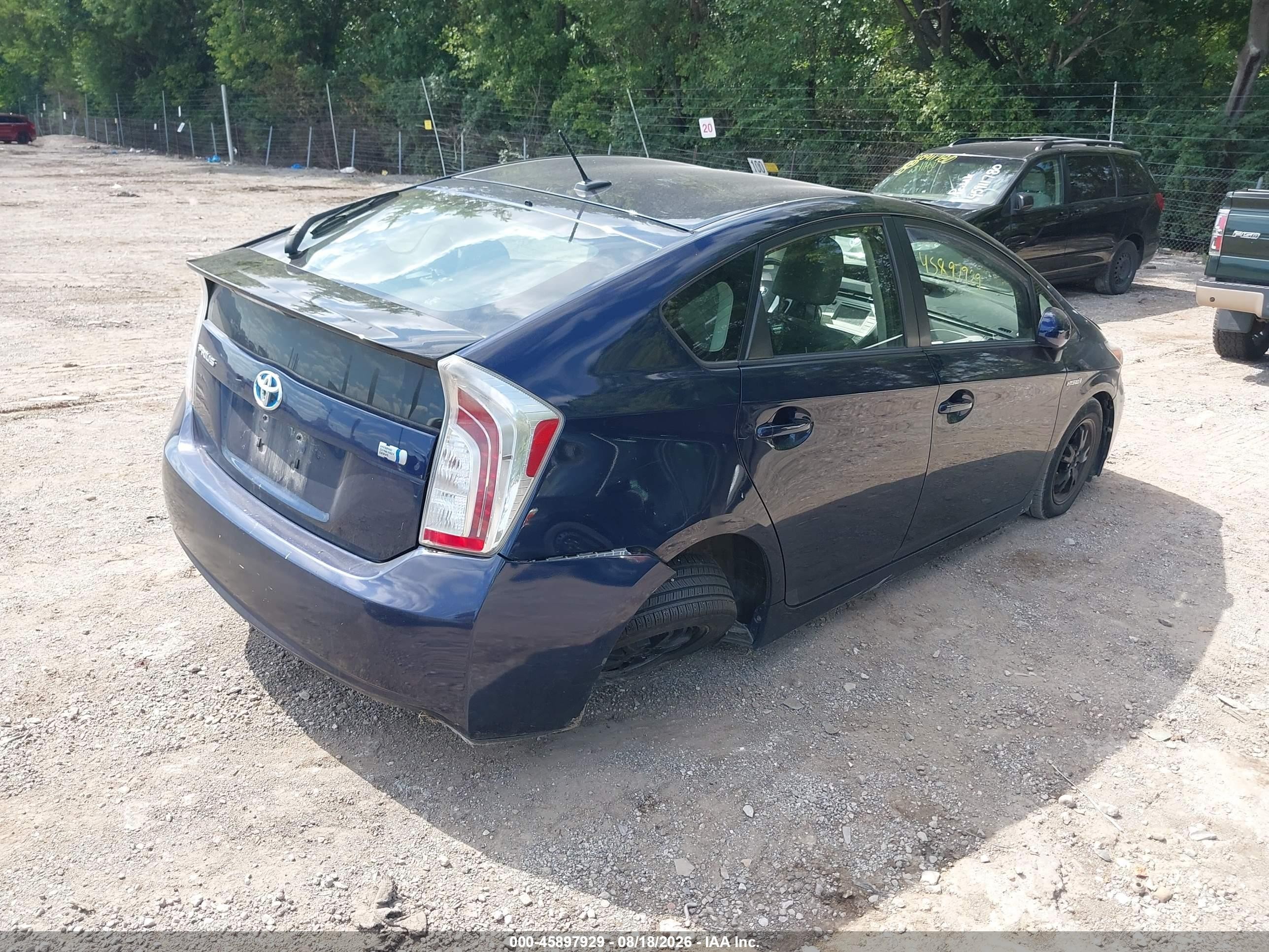 2015 Toyota Prius Four Blue vin: JTDKN3DU2F0477899