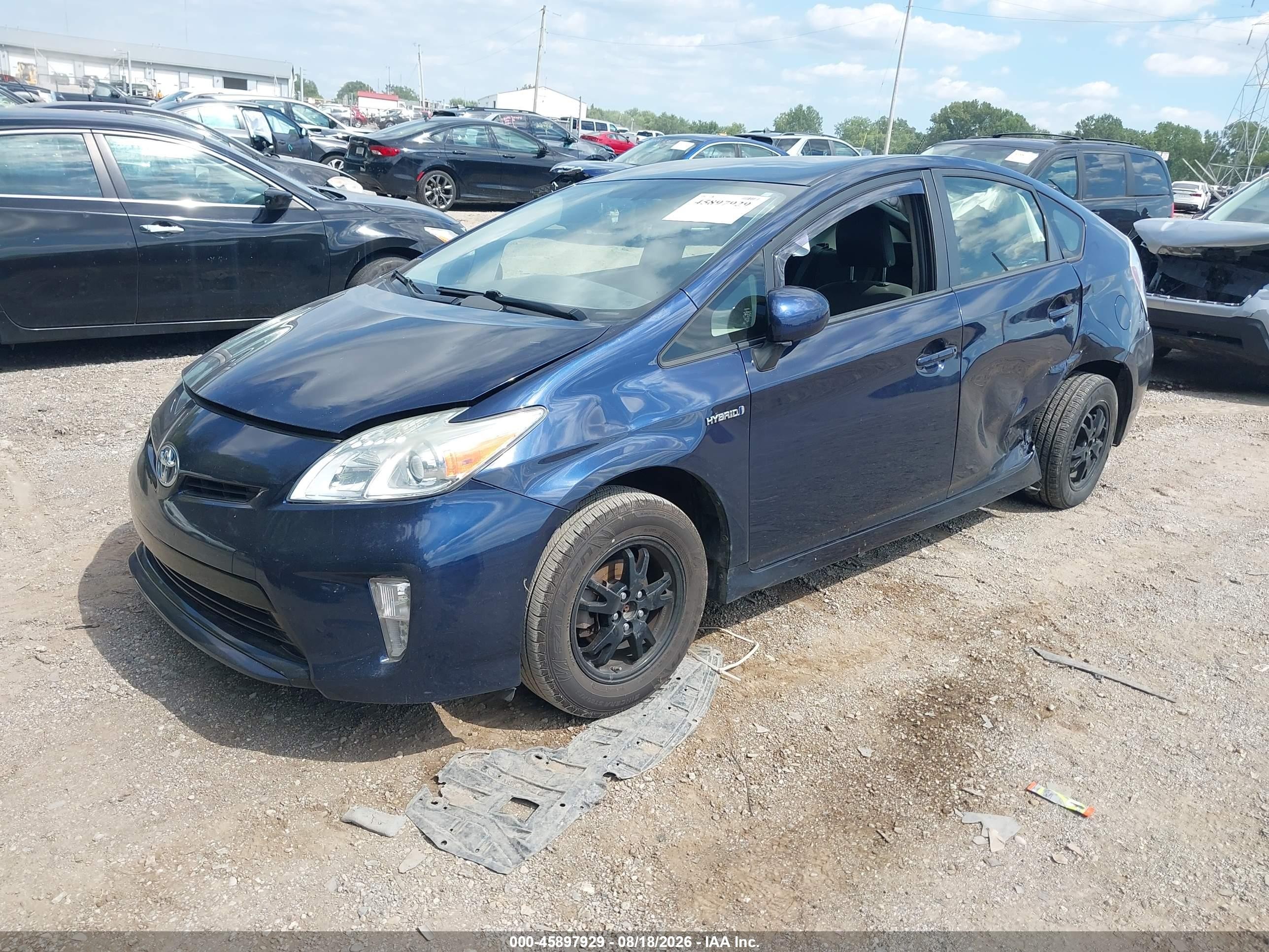 2015 Toyota Prius Four Blue vin: JTDKN3DU2F0477899