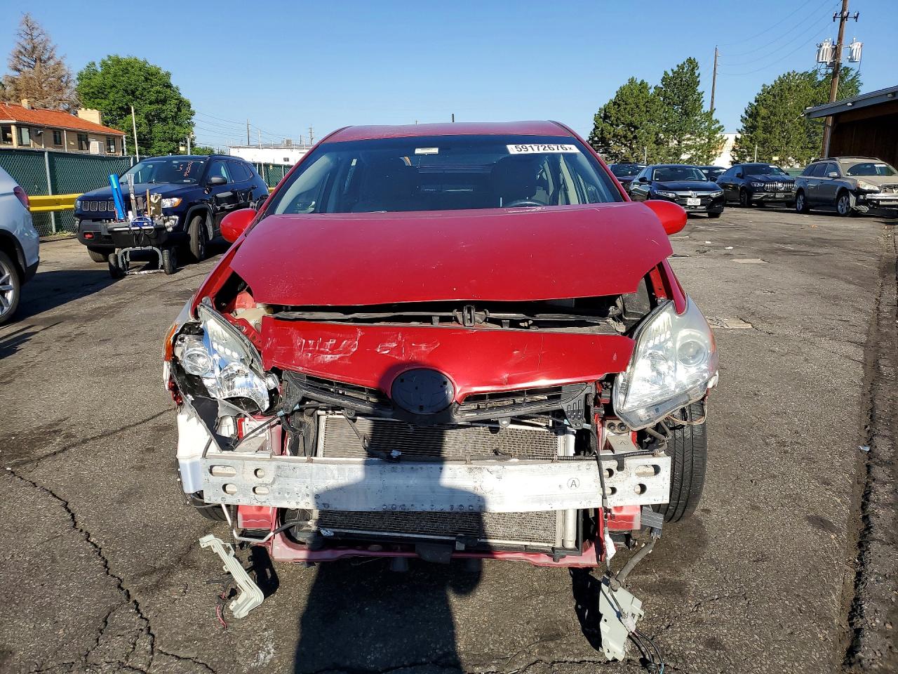 2015 Toyota Prius Two Red vin: JTDKN3DU2F1918182