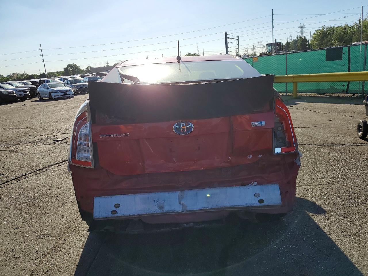 2015 Toyota Prius Two Red vin: JTDKN3DU2F1918182