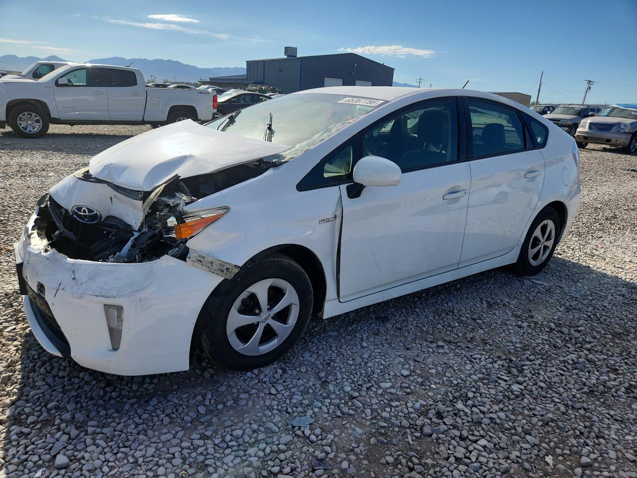 2015 Toyota Prius Two White vin: JTDKN3DU2F1918702