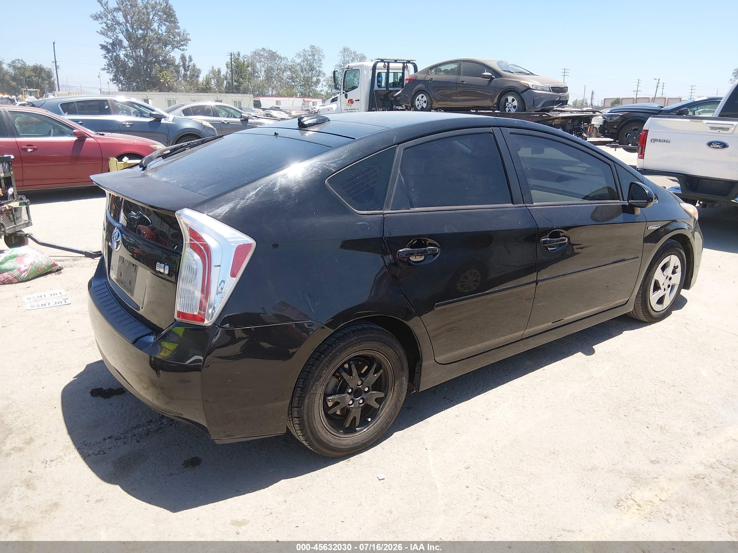 2015 Toyota Prius Four Black vin: JTDKN3DU2F1960397