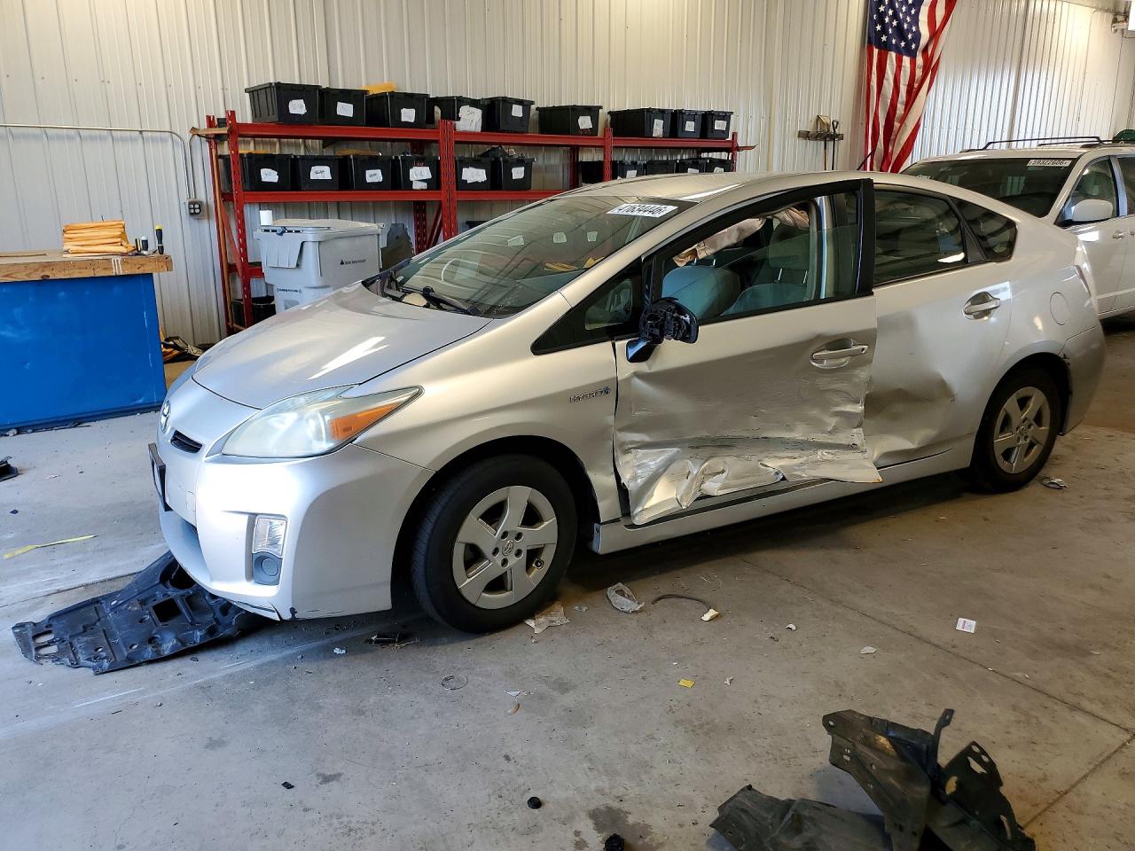2010 Toyota Prius Ii Silver vin: JTDKN3DU3A0024075