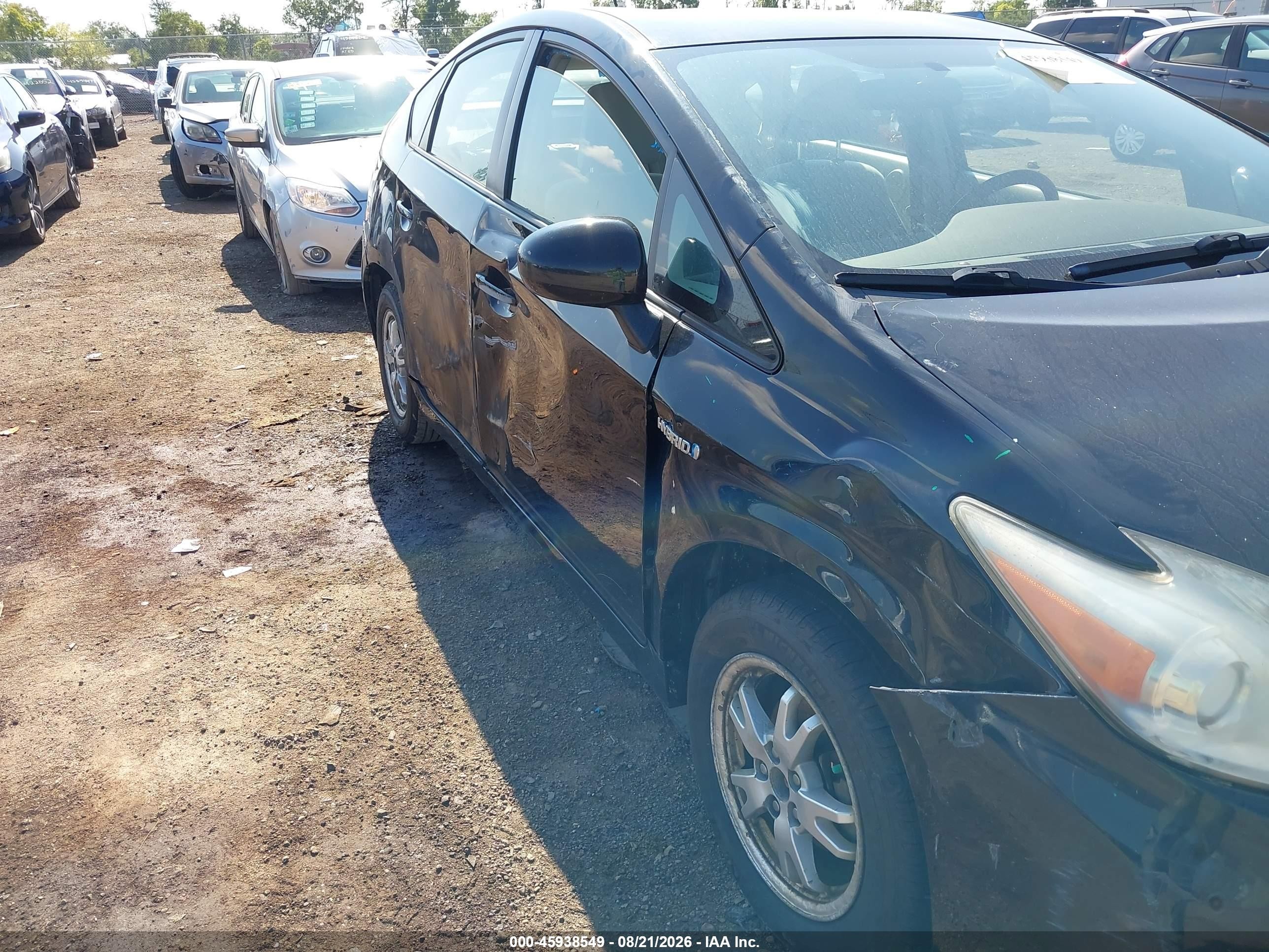 2010 Toyota Prius Iii Black vin: JTDKN3DU3A0049557