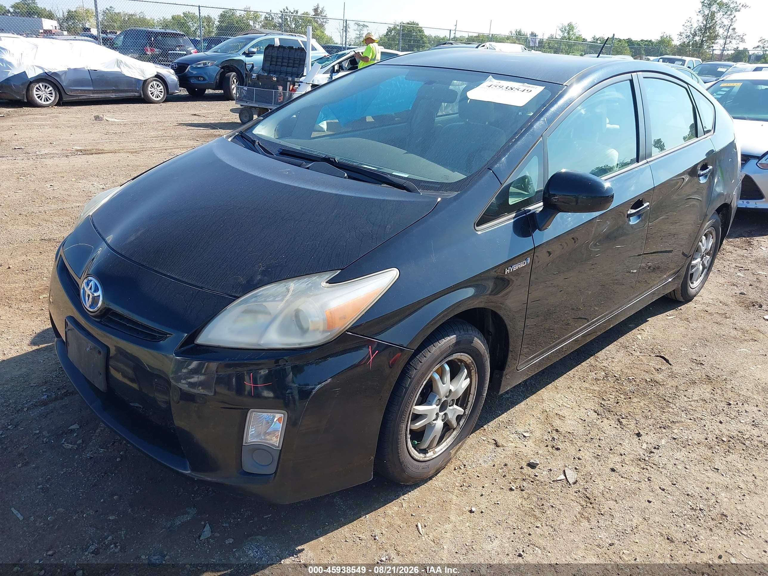 2010 Toyota Prius Iii Black vin: JTDKN3DU3A0049557